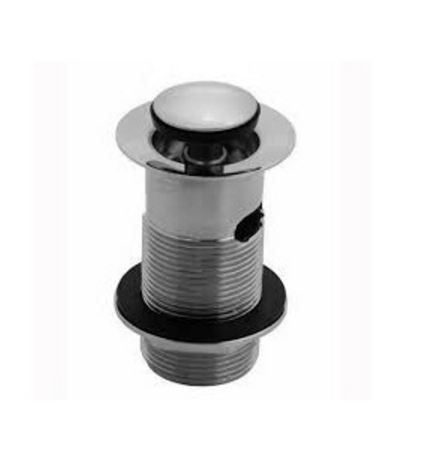 Slotted Basin Waste with Chrome Clicker Plug 1 1/4"