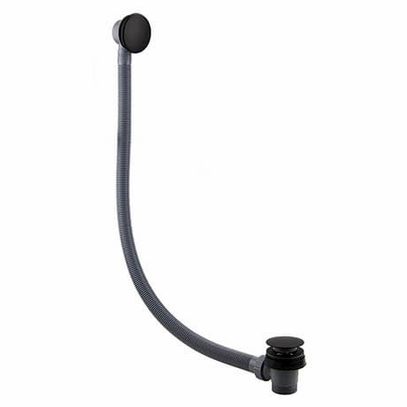 Contemporary Mushroom Clicker Bath Waste and Overflow Black 1 1/2" - 204015