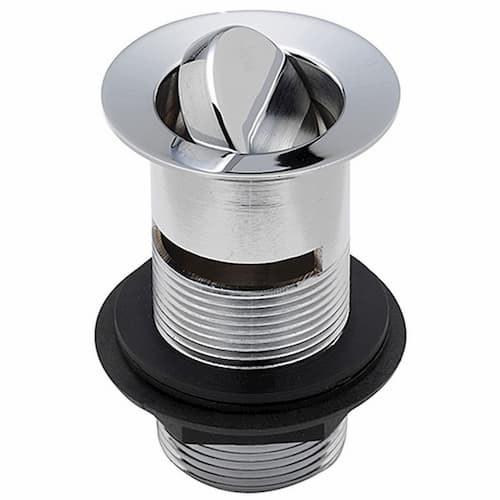 Flip Plug Basin Waste Slotted Brushed Nickel 1 1/4" - 203877-MDL