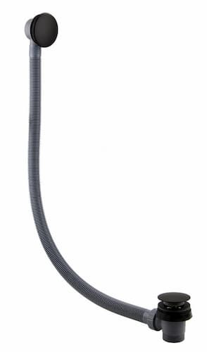 Mushroom Clicker Bath Waste Filler and Overflow Matt Black - 204490