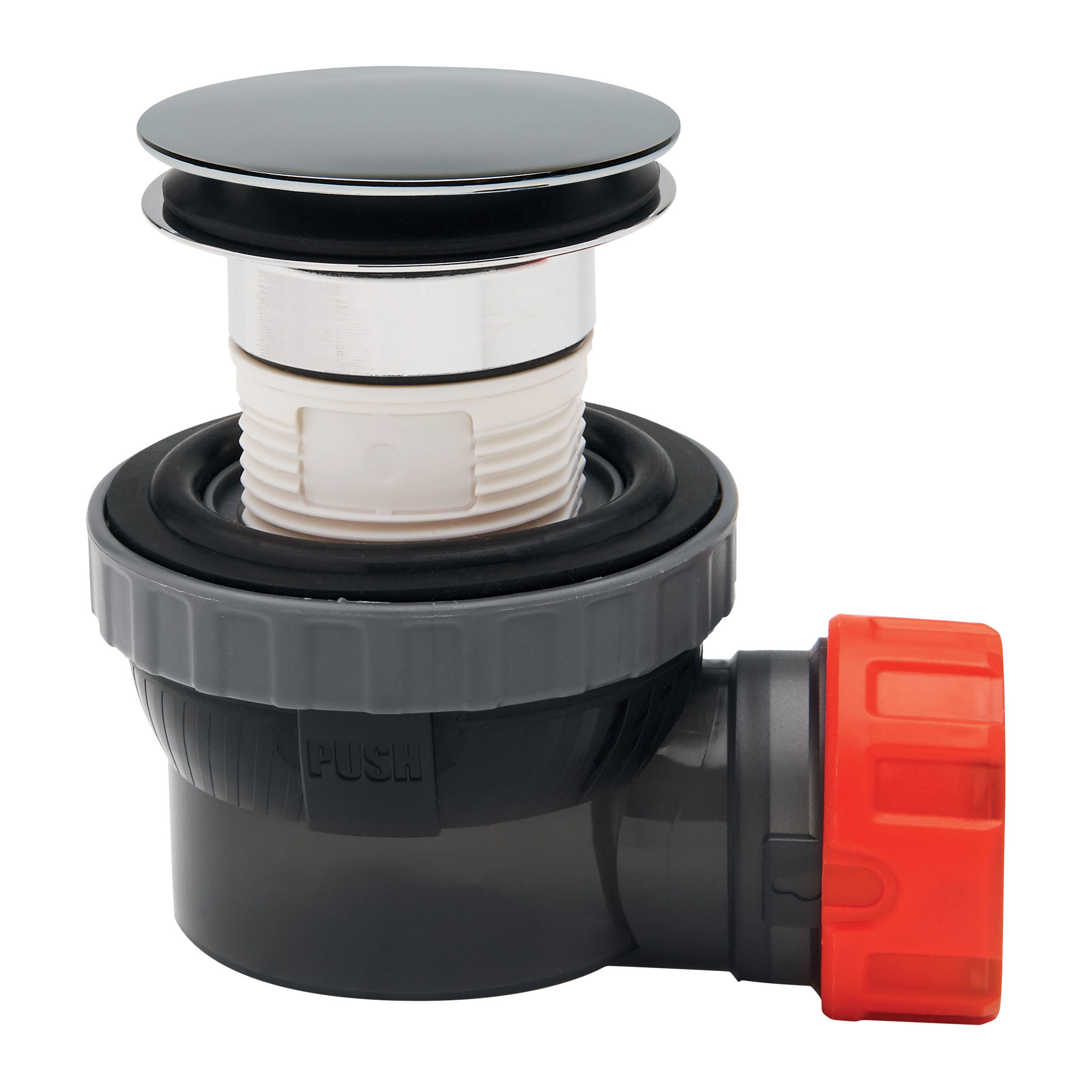 Wirquin Nano 6.7 Quick Clac Solid Dome Basin Waste and Trap - 30120520