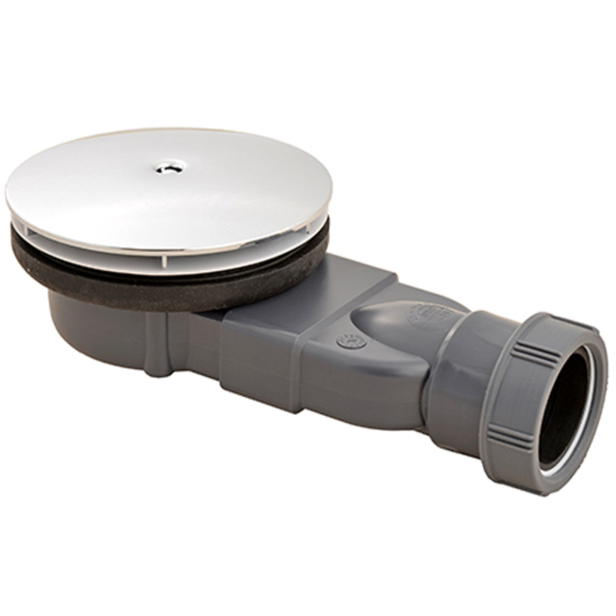 Wirquin Slim+ Universal Shower Waste with Chrome Plated ABS Dome