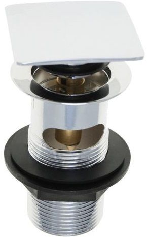Square Plug Slotted Basin Clicker Waste Chrome 1 1/4" - 202182