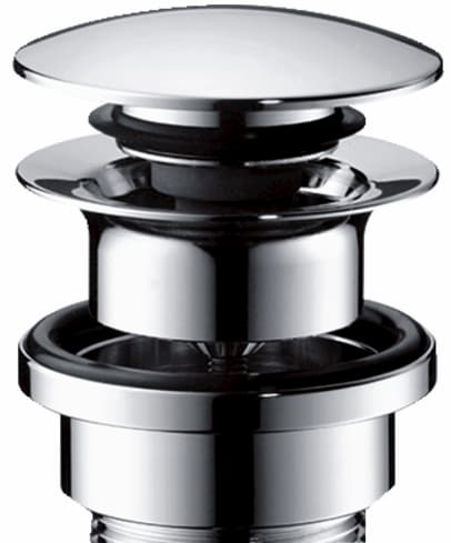 Hansgrohe Brass Push Open Waste Set for Basin and Bidet Mixers 1 1/4" - 50100000
