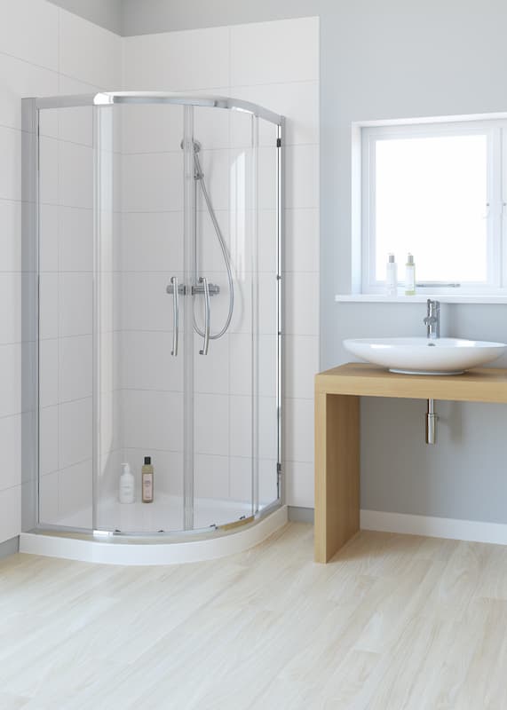 Lakes Classic Double Door Offset Quadrant 1200mm x 800mm x 1850mm - LKV2R1200800S