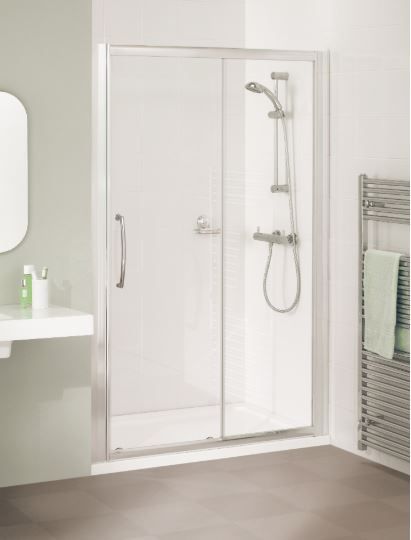 Lakes Classic Semi Framed Slider Silver 1800mm x 1850mm - LKV2S180S