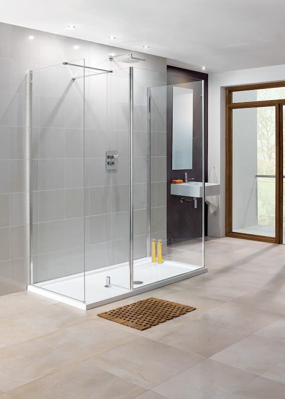 Lakes Rhodes Walk In Shower Panel 1050mm x 2000mm - LK814105S
