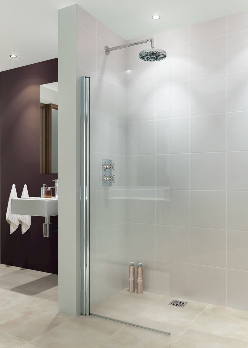 Lakes Alassio Walk In Hinged Shower Panel 900mm x 1900mm - LK850090S