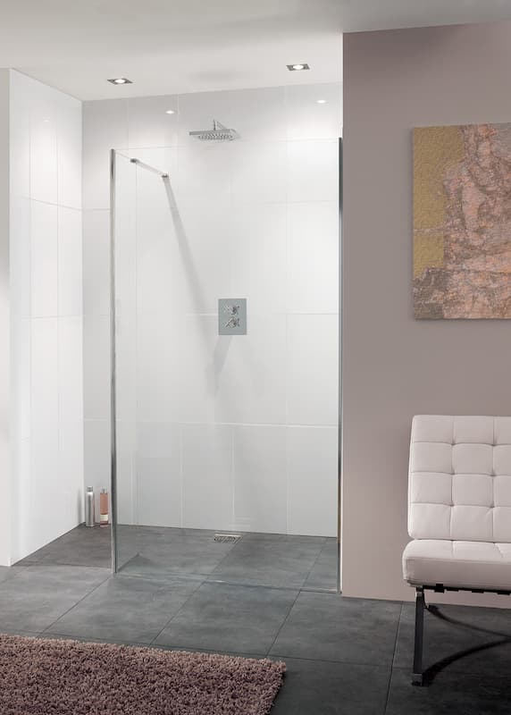 Lakes Nice Walk In Shower Panel 10mm Glass 800mm x 2000mm - LK1012080S