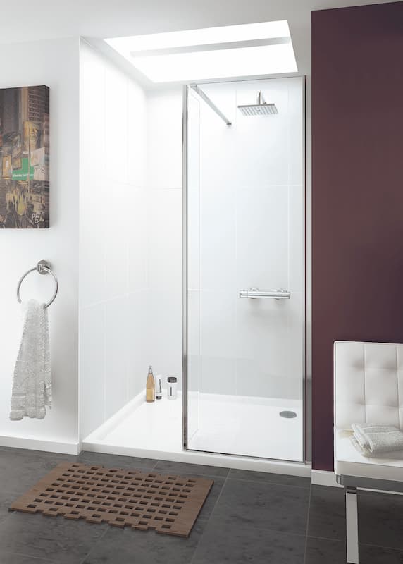 Lakes Levanzo Walk In Hinged Bypass Panel 10mm Glass 200mm x 2000mm - LK102720S