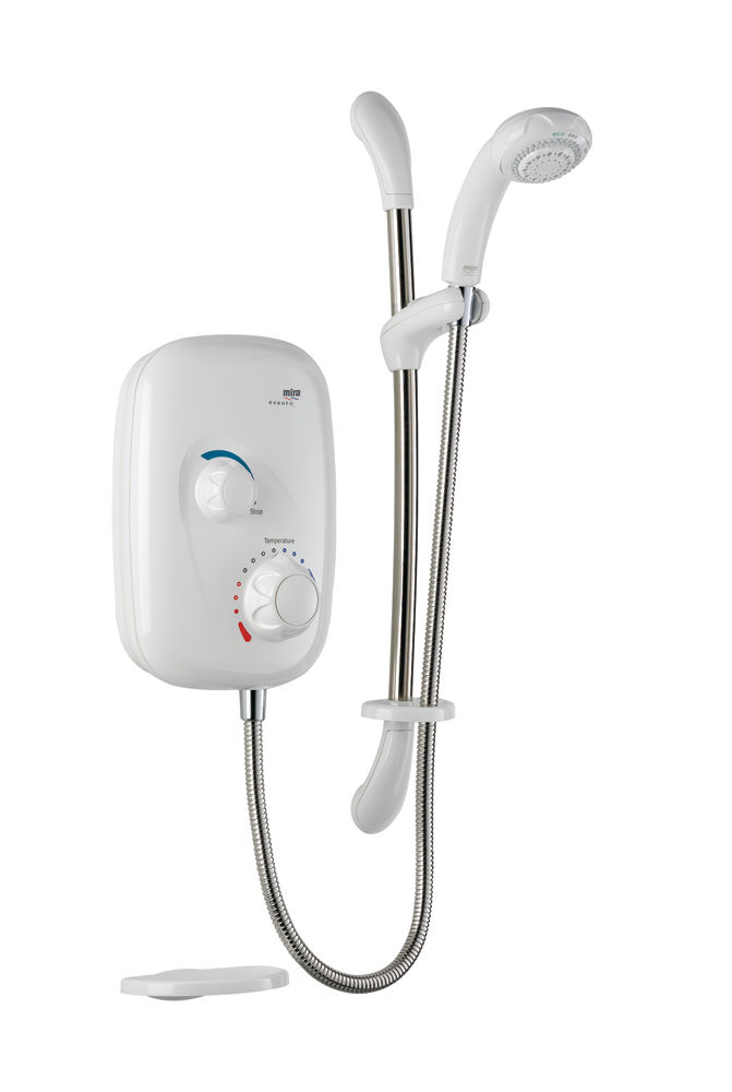 Mira Event XS Manual Power Shower EV Kit White/Chrome
