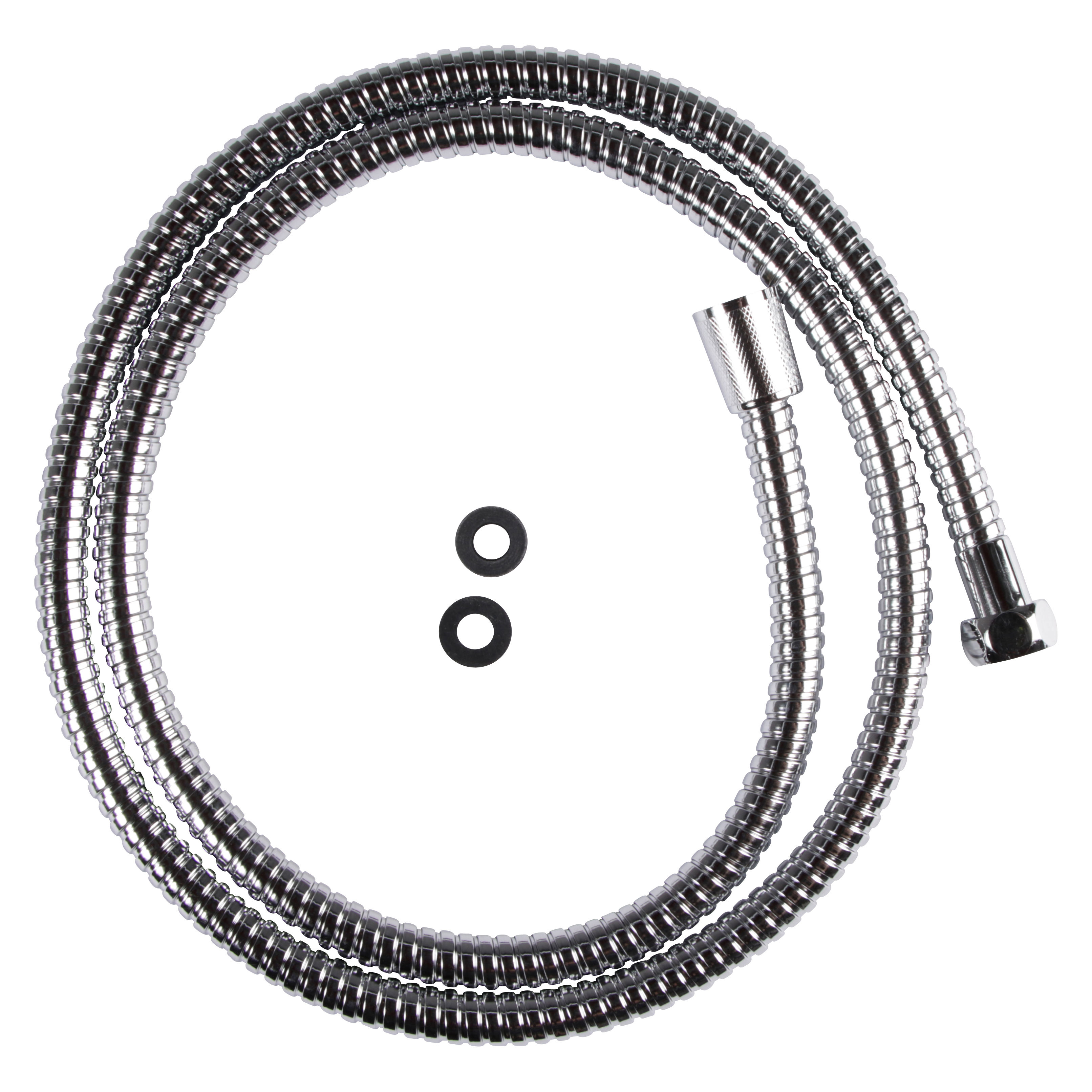 Inventive Creations Standard Bore Shower Hose Polished Chrome 7mm 2m - SKU14