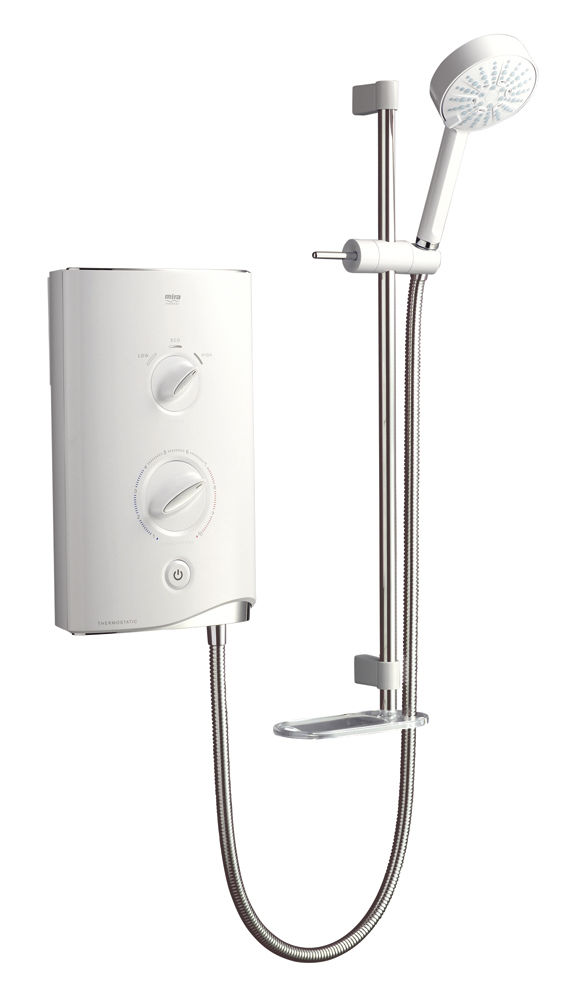 Mira Sport Thermostatic White and Chrome 9.0kW