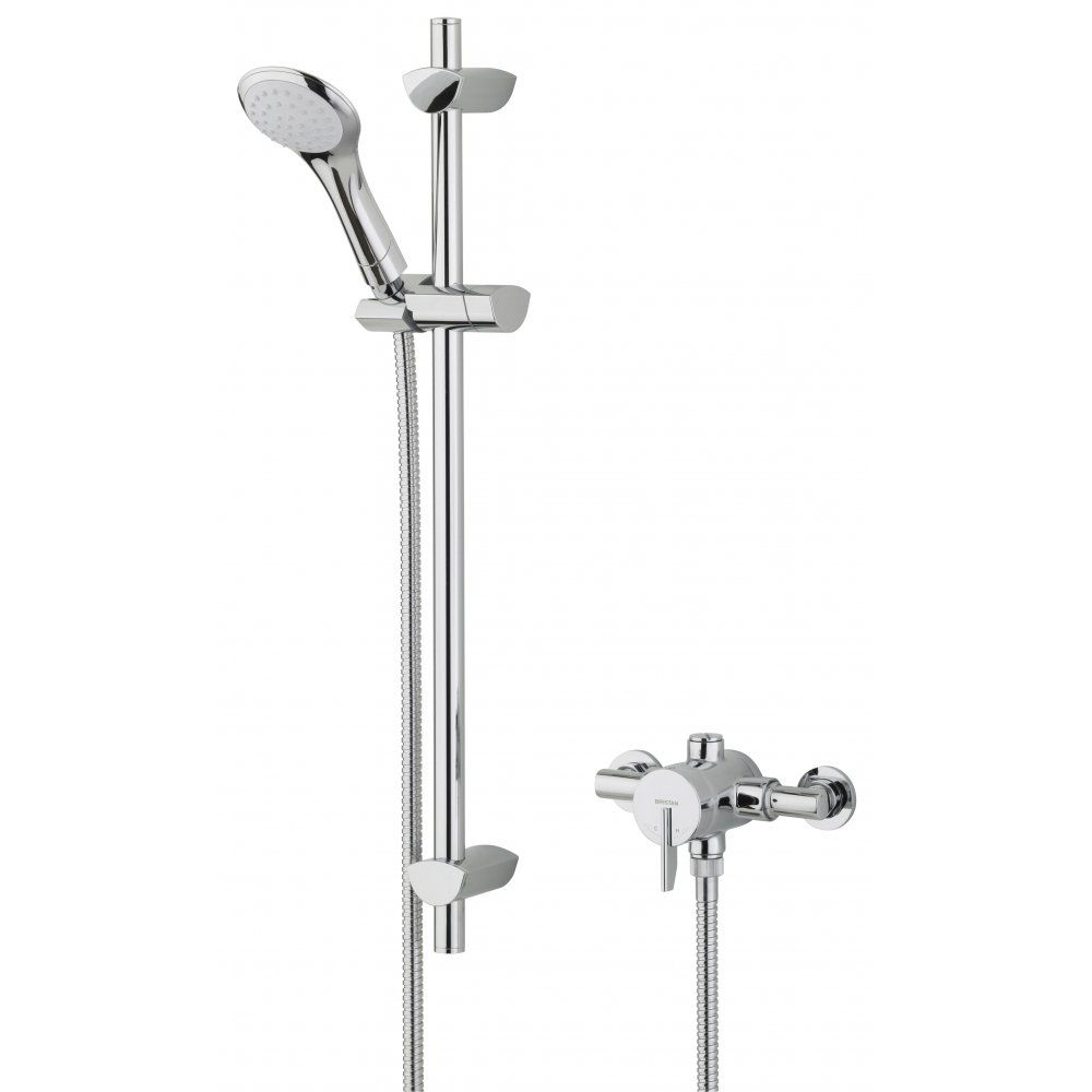 Bristan Sonique Thermostatic Shower Mini Valve and Adjustable Riser Kit - SOQ2 SHXAR C