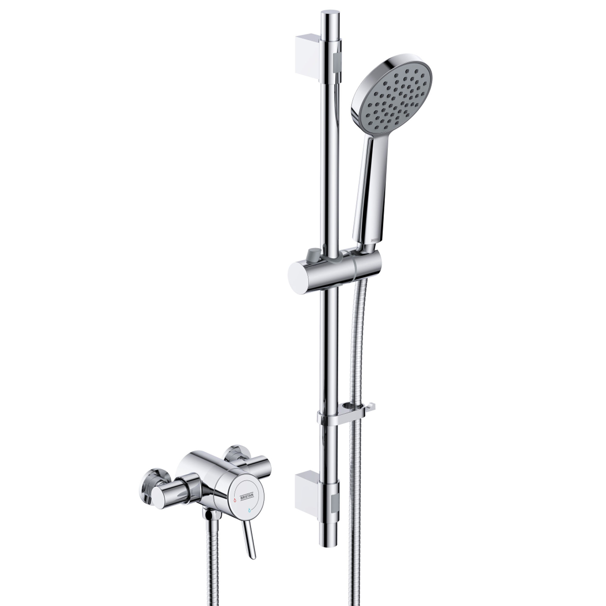 Bristan Acute2 Thermostatic Exposed Shower Valve with Riser Kit - AE2 SHXAR C