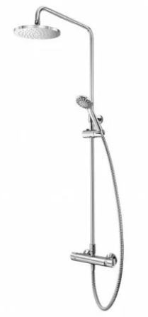 Aqualisa AQ Thermostatic Bar Shower Mixer with Fixed Head, Riser Rail & Multi Function Handset - AQ150BAR