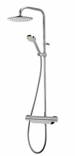 Aqualisa Midas 220 Column Mixer Shower with 4 Function Adjustable Harmony Head & Fixed Drencher - HP/Combi MD220SC