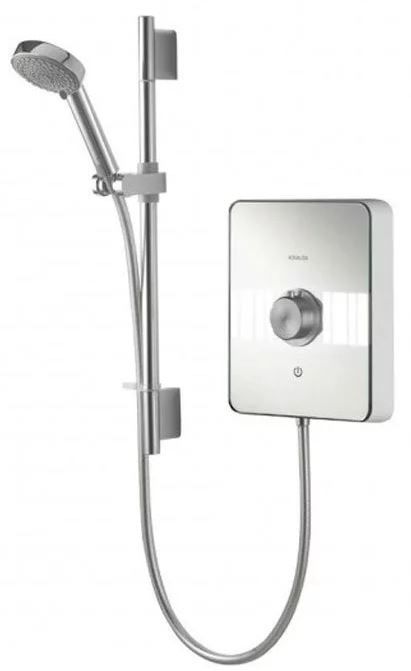 Aqualisa Lumi Electric Shower White and Chrome 10.5kW - LME10521