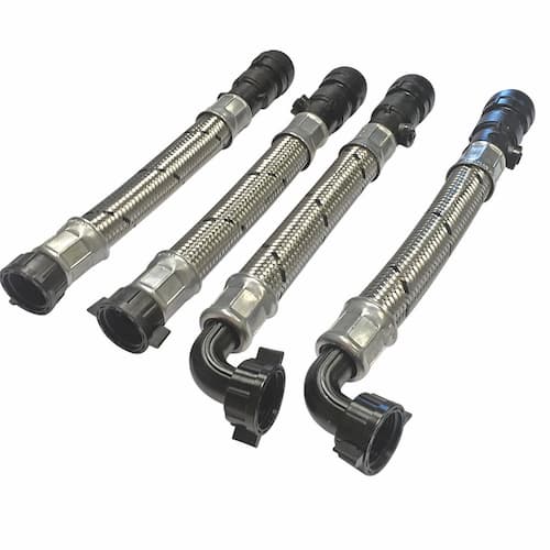 Salamander Flexible Anti-Vibration Couplers Set (2x Straight, 2x Angled) 15mm - AV2