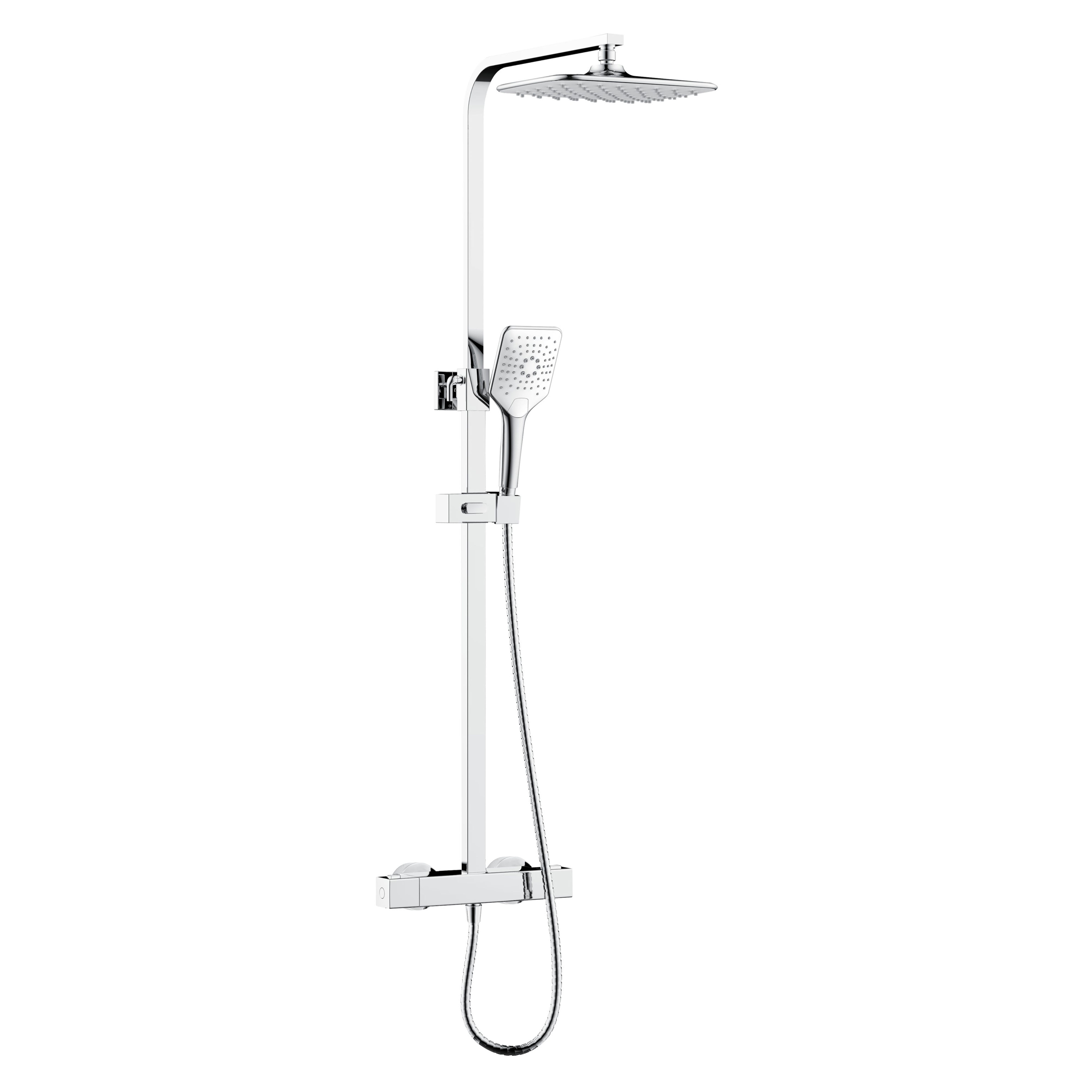 Bristan Craze2 Shower Riser Bar Mixer with Handset Chrome - CRZ2 SHXDIVCTFF C