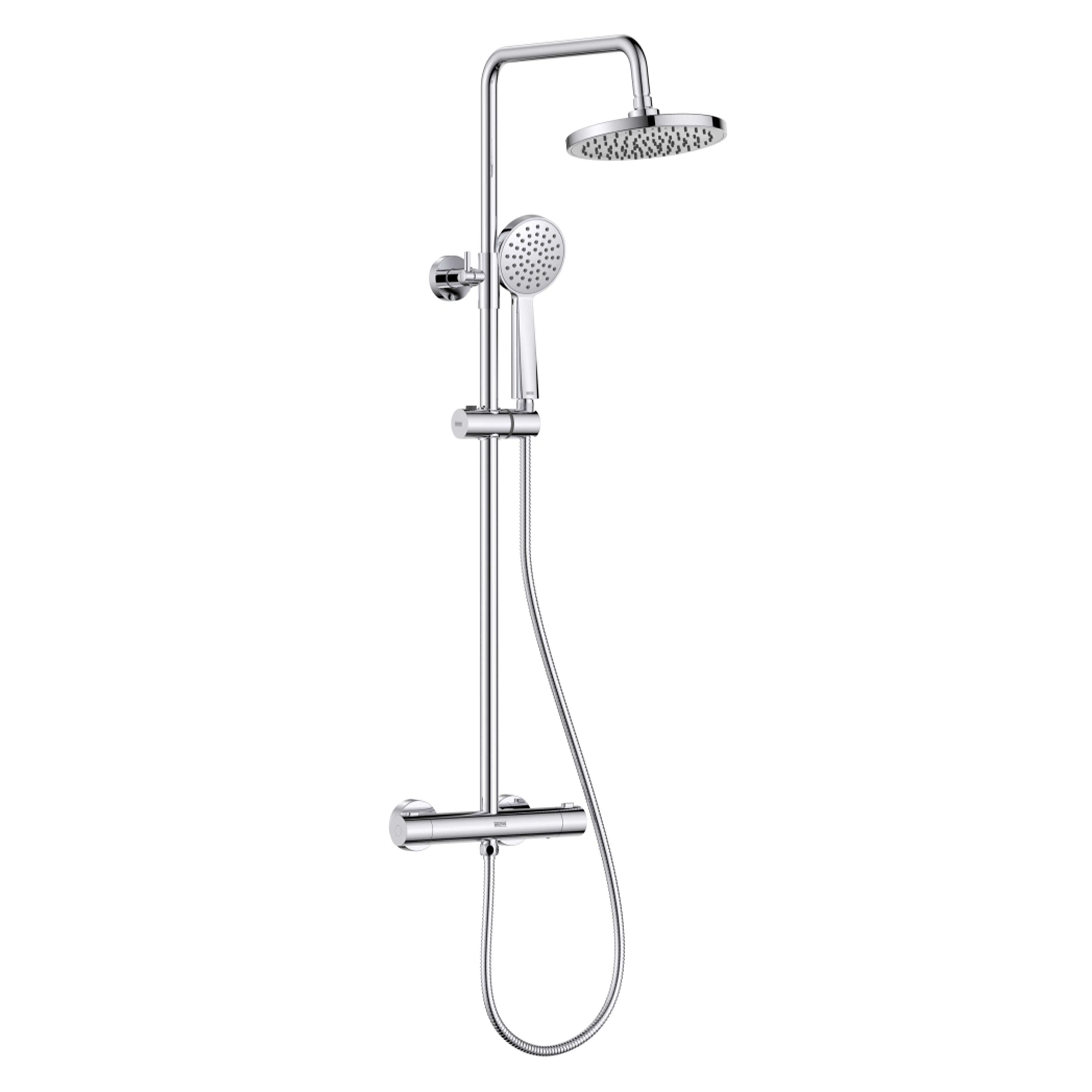 Bristan Zing2 Adjustable Thermostatic Rigid Riser Diverter Bar Shower Chrome - ZI SHXDIVSMFF C
