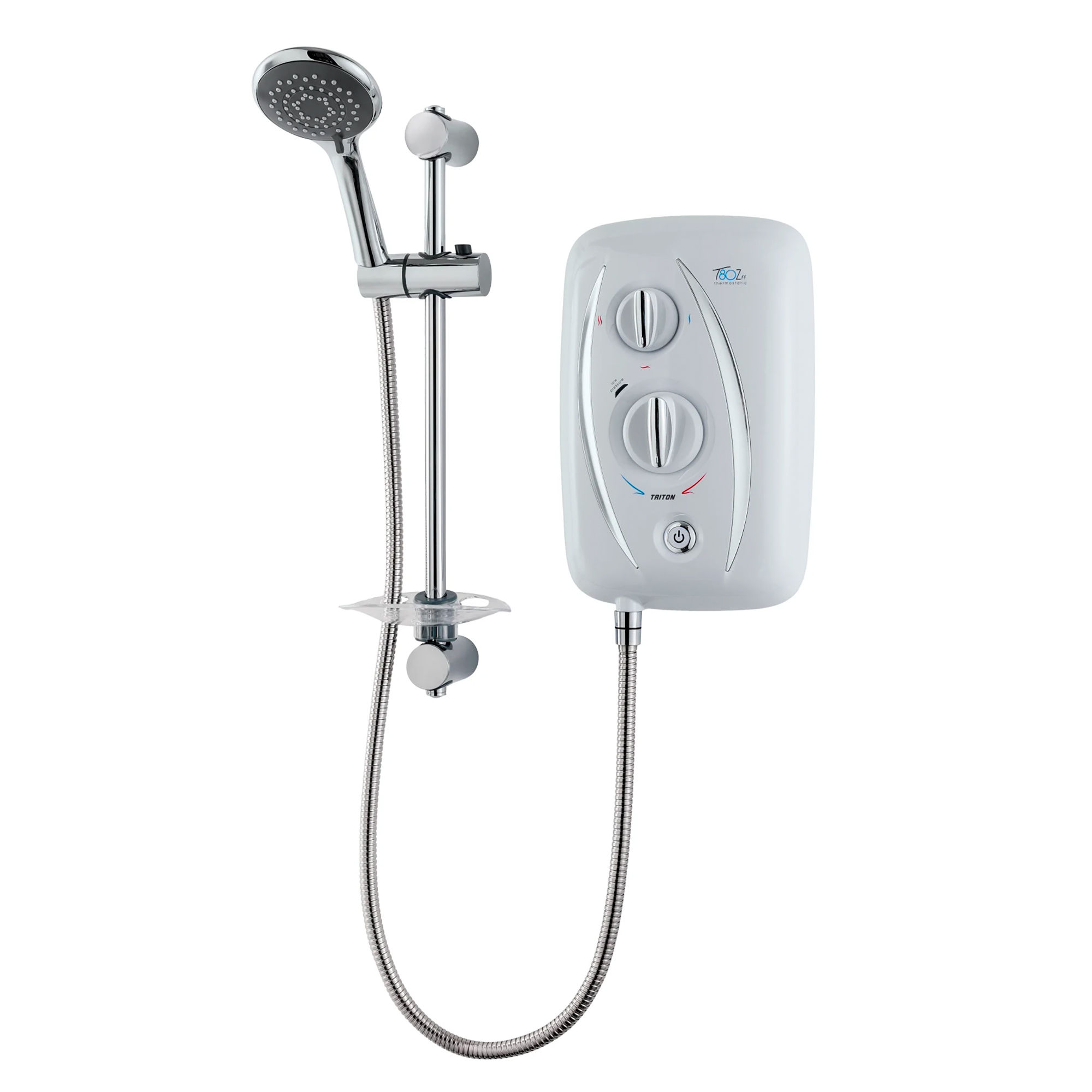 Triton T80Z Fast Fit Thermostatic Electric Shower White 8.5kW