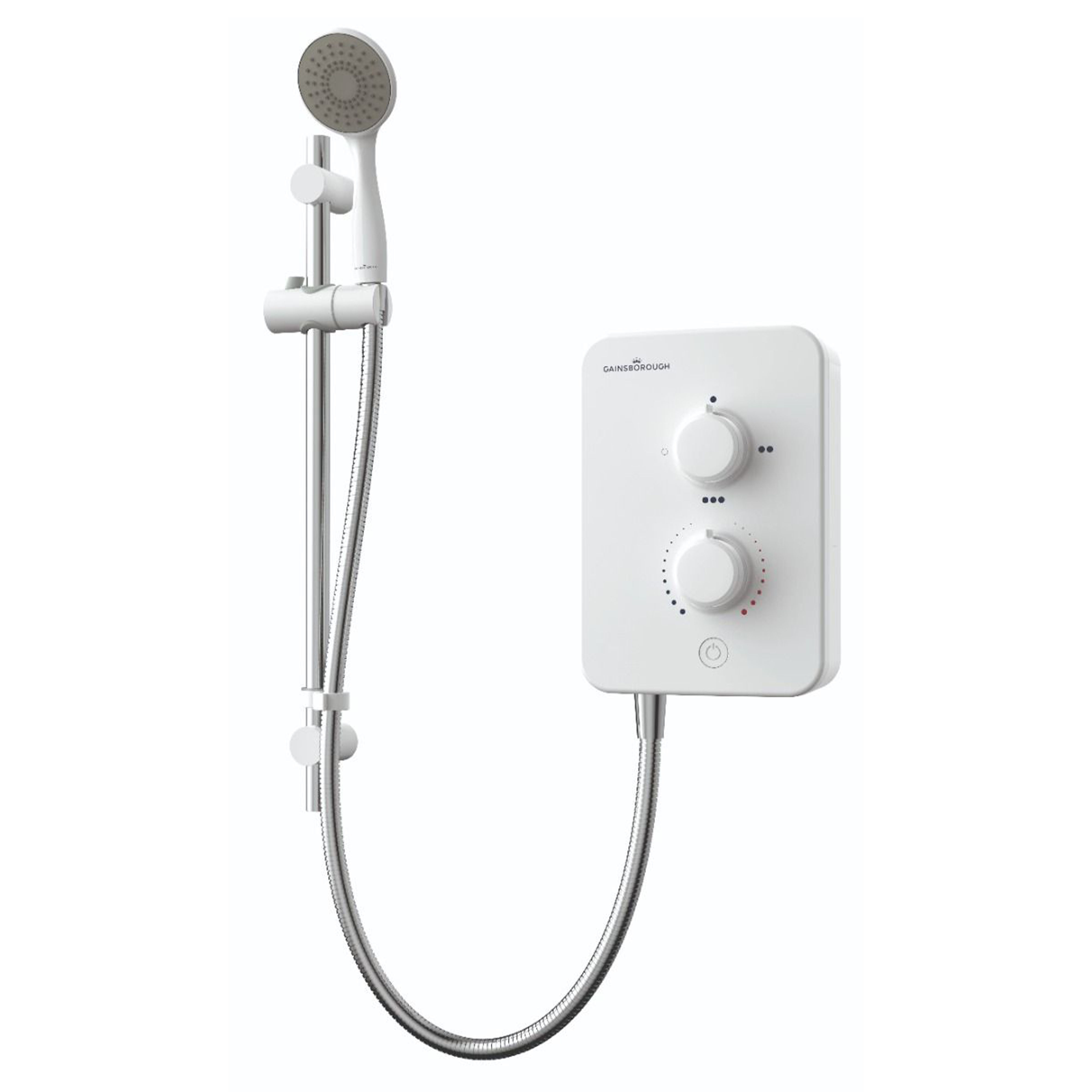 Gainsborough Slim Mono Electric Shower Polar White 8.5kW