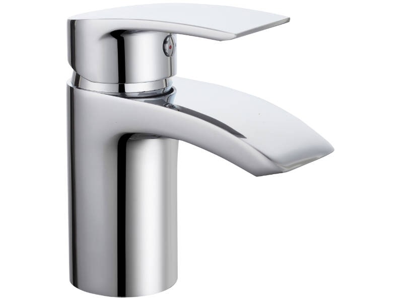 Elem Mini Mono Basin Mixer Tap with Clicker Waste