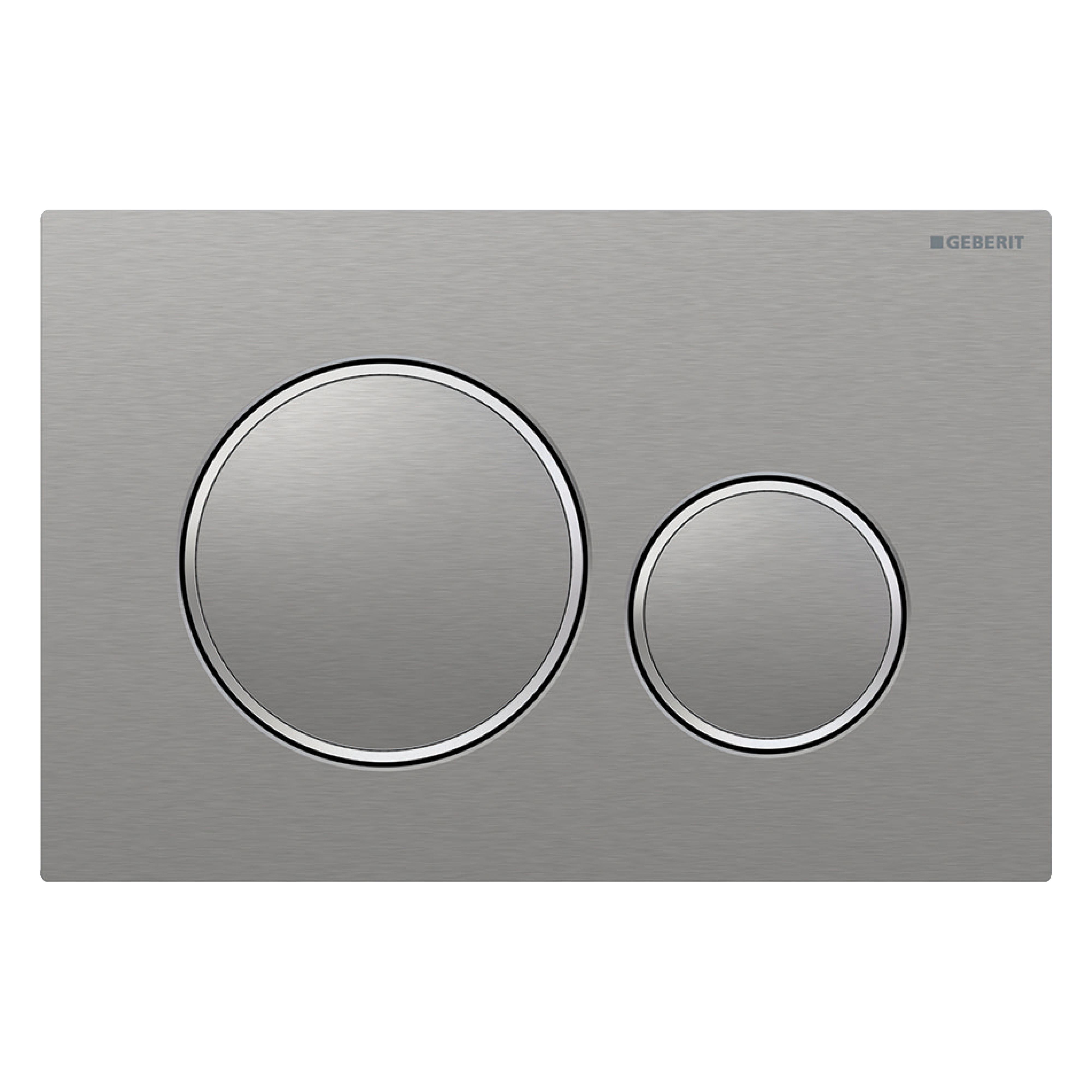 Geberit Sigma20 Dual Flush Plate Screwable Brushed Chrome - 115.889.SN.1