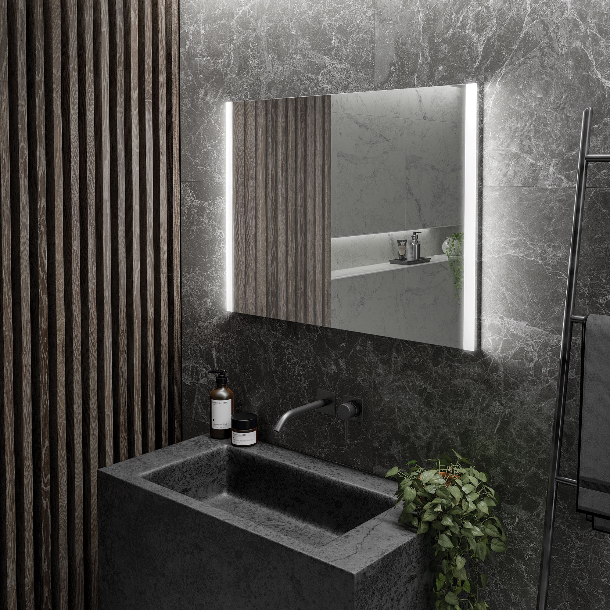 HiB Beam 80 LED Bathroom Mirror - 79550700