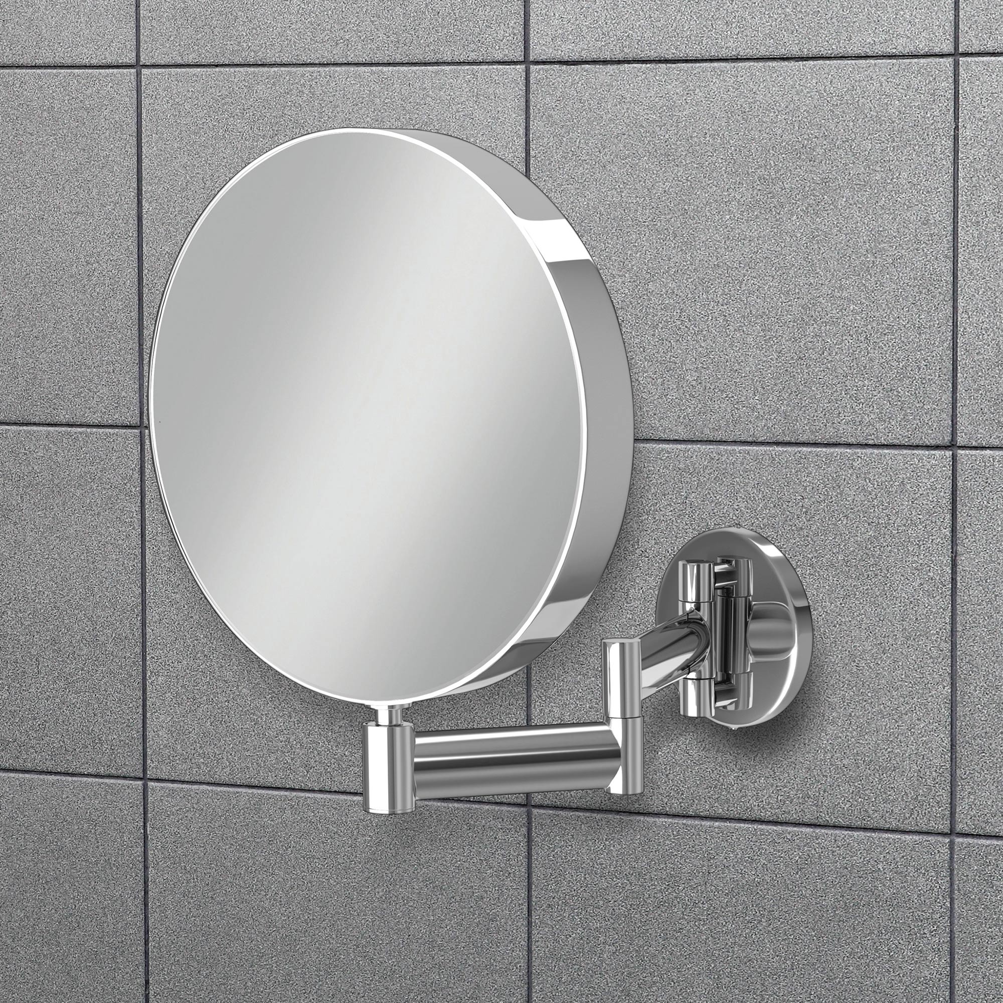 HiB Helix Round Extending Bathroom Mirror - 21300