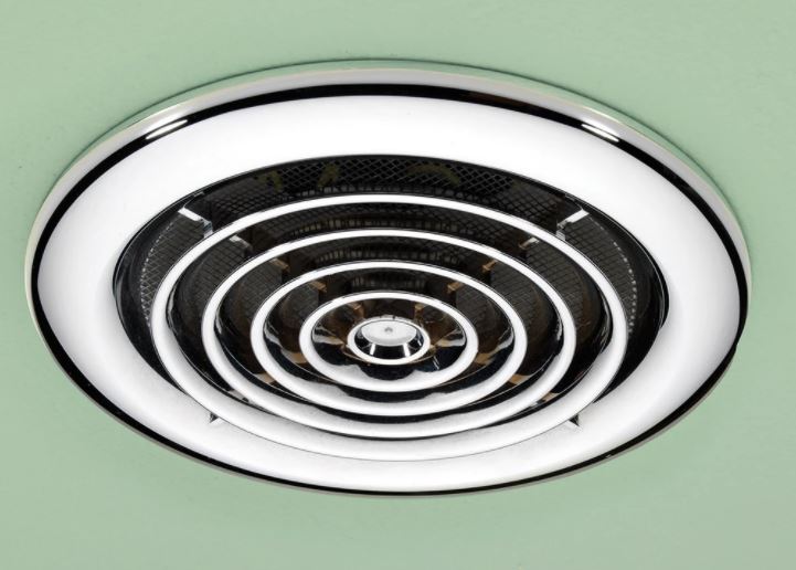 HiB Turbo Inline Fan Non Illuminated Chrome - 33600