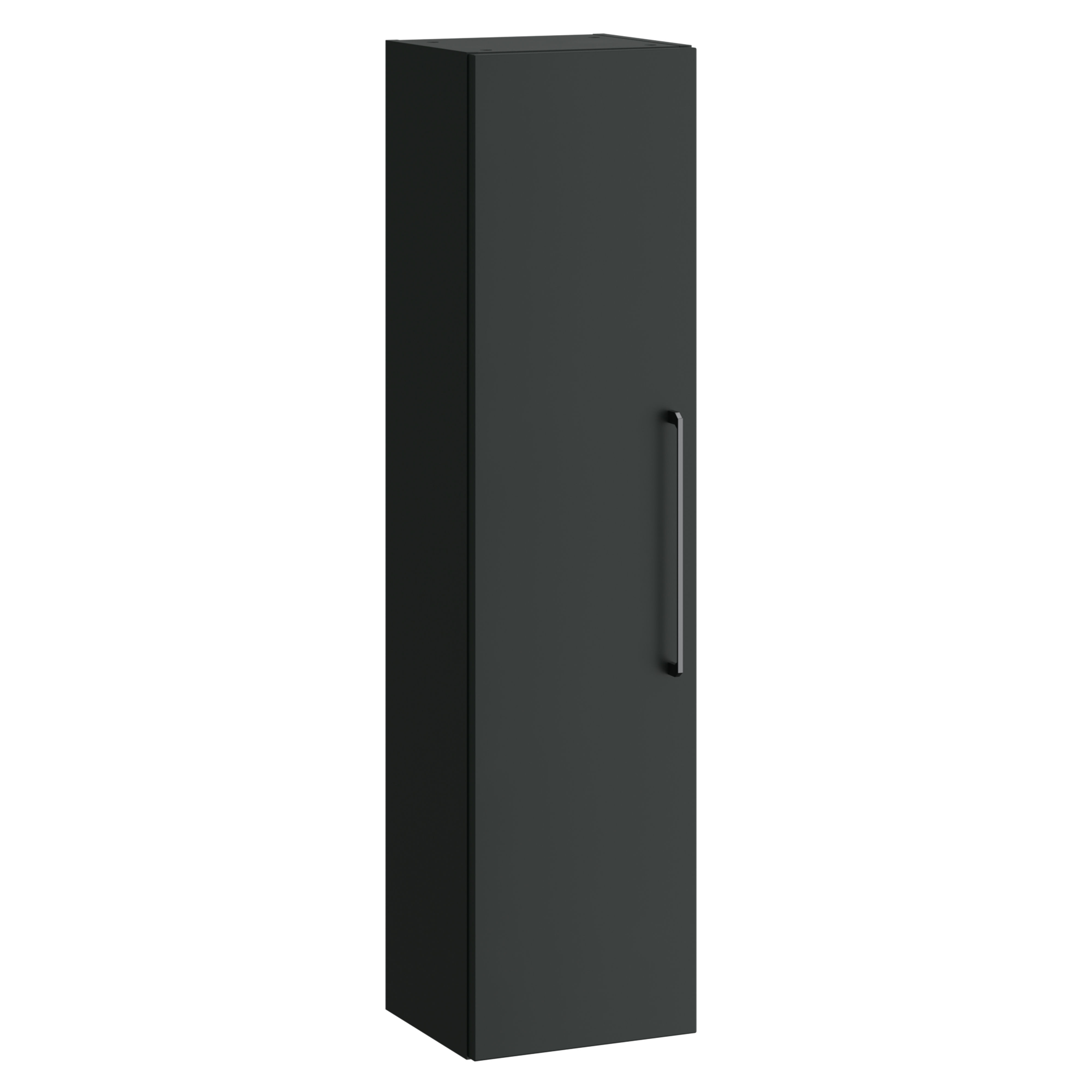 Kartell K-Vit Dove Wall Mounted Bathroom Tall Side Unit Anthracite 1200mm - DOV300TU-MA