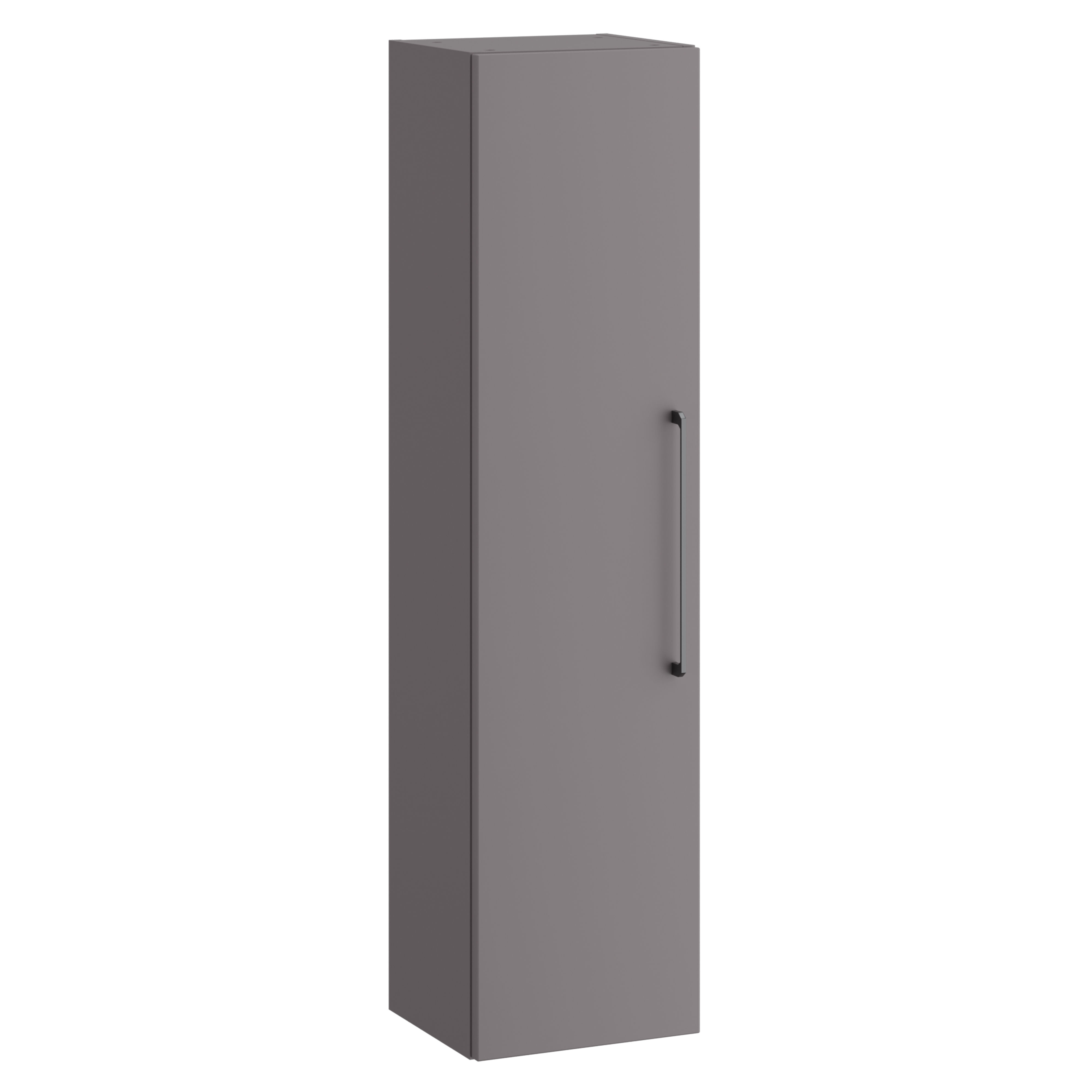 Kartell K-Vit Dove Wall Mounted Bathroom Tall Side Unit Slate Grey 1200mm - DOV300TU-SG