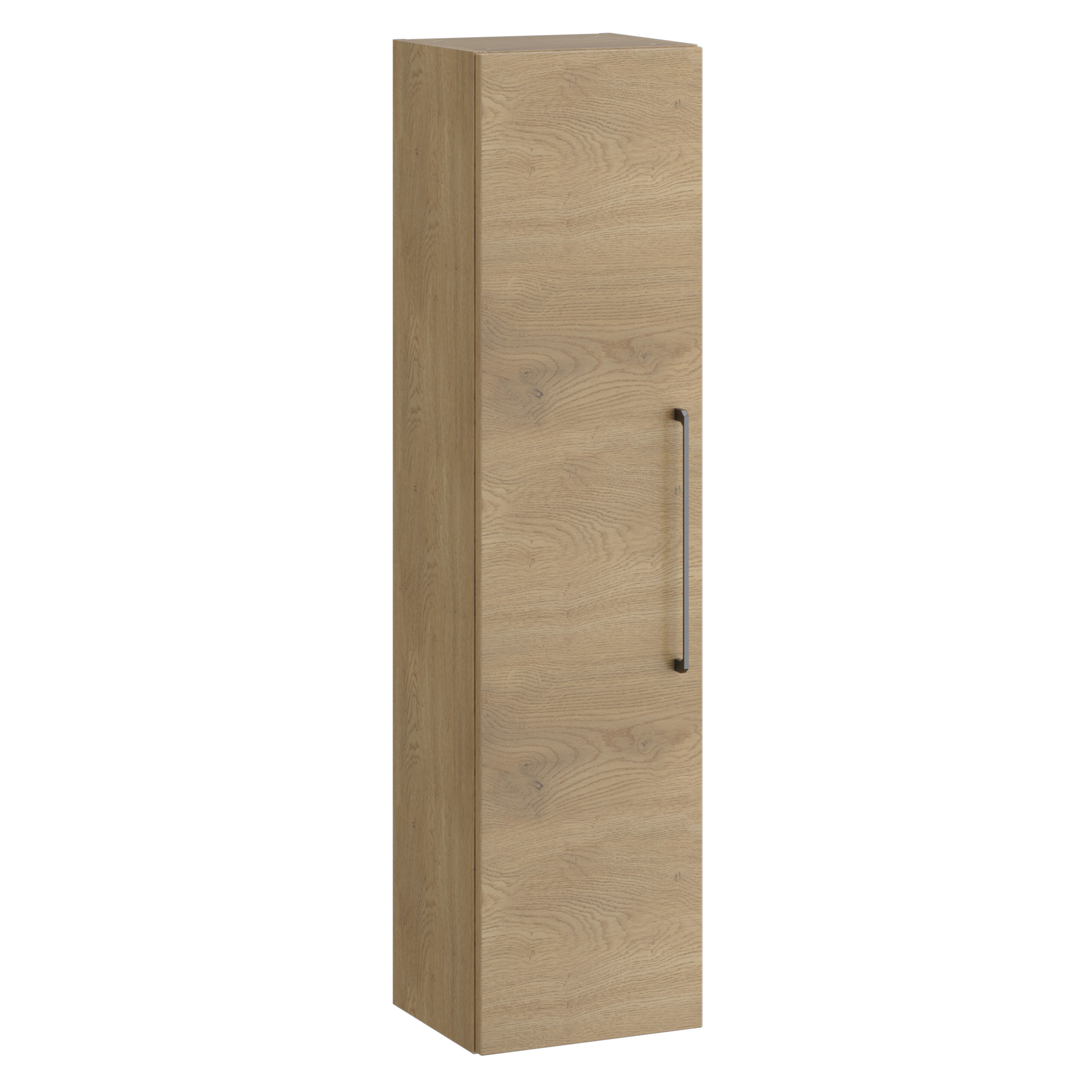 Kartell K-Vit Dove Wall Mounted Bathroom Tall Side Unit Torro Oak 1200mm - DOV300TU-TO