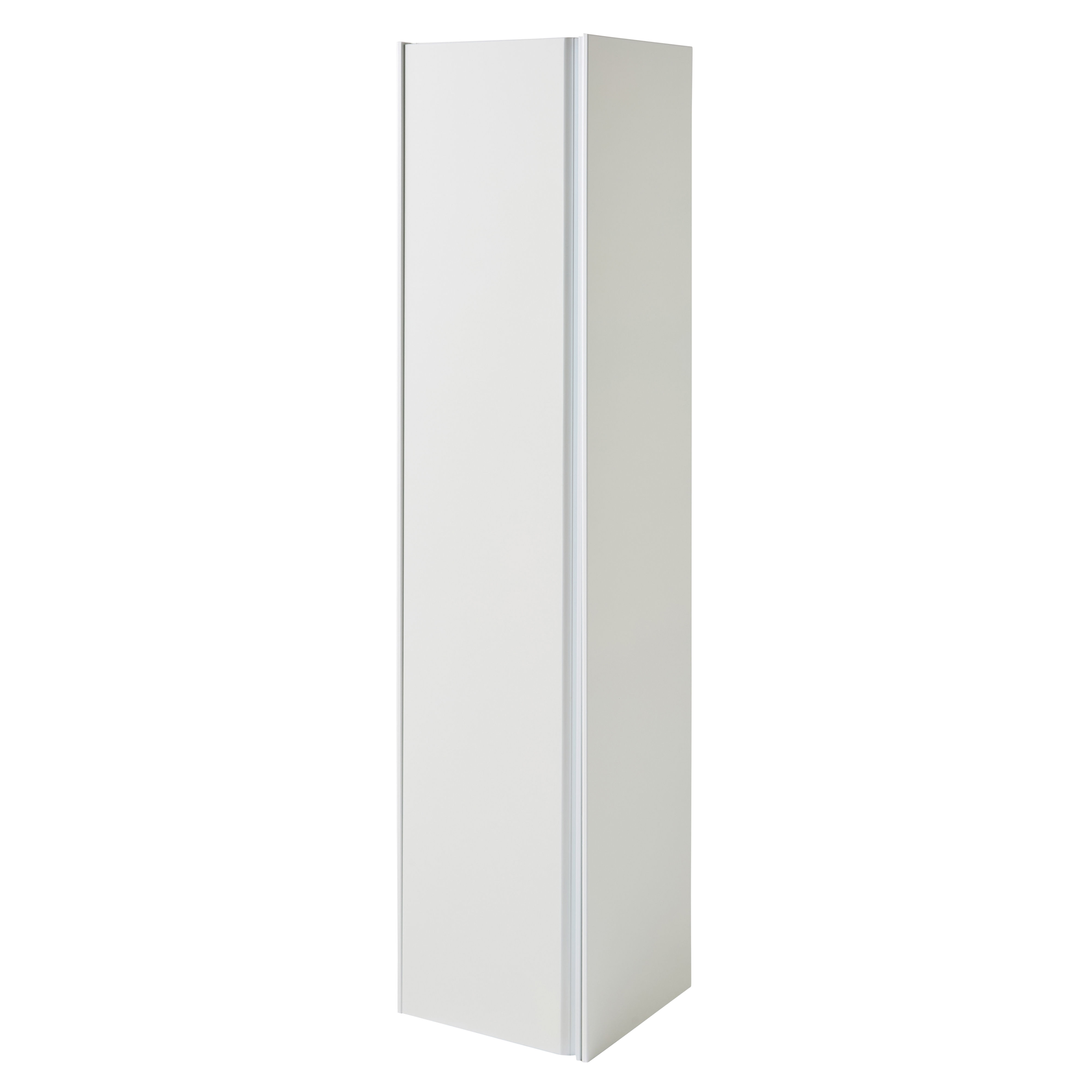 Kartell K-Vit Moon Wall Mounted Bathroom Tall Side Unit Matt White 1600mm - MOONWMTU-W