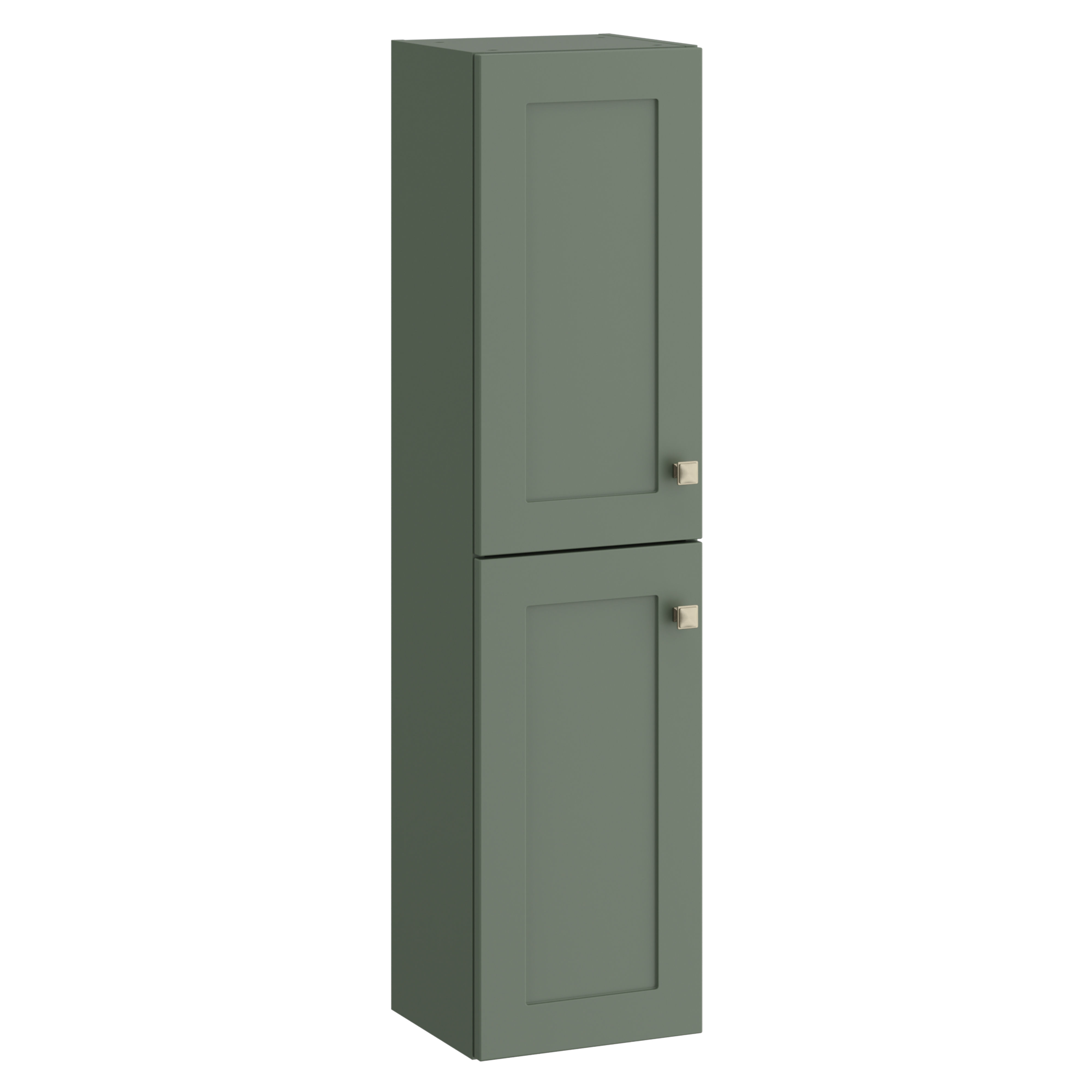 Kartell K-Vit Sanctuary Wall Mounted Bathroom Tall Side Unit Corymbia Green 1200mm - SAN300TU-CG