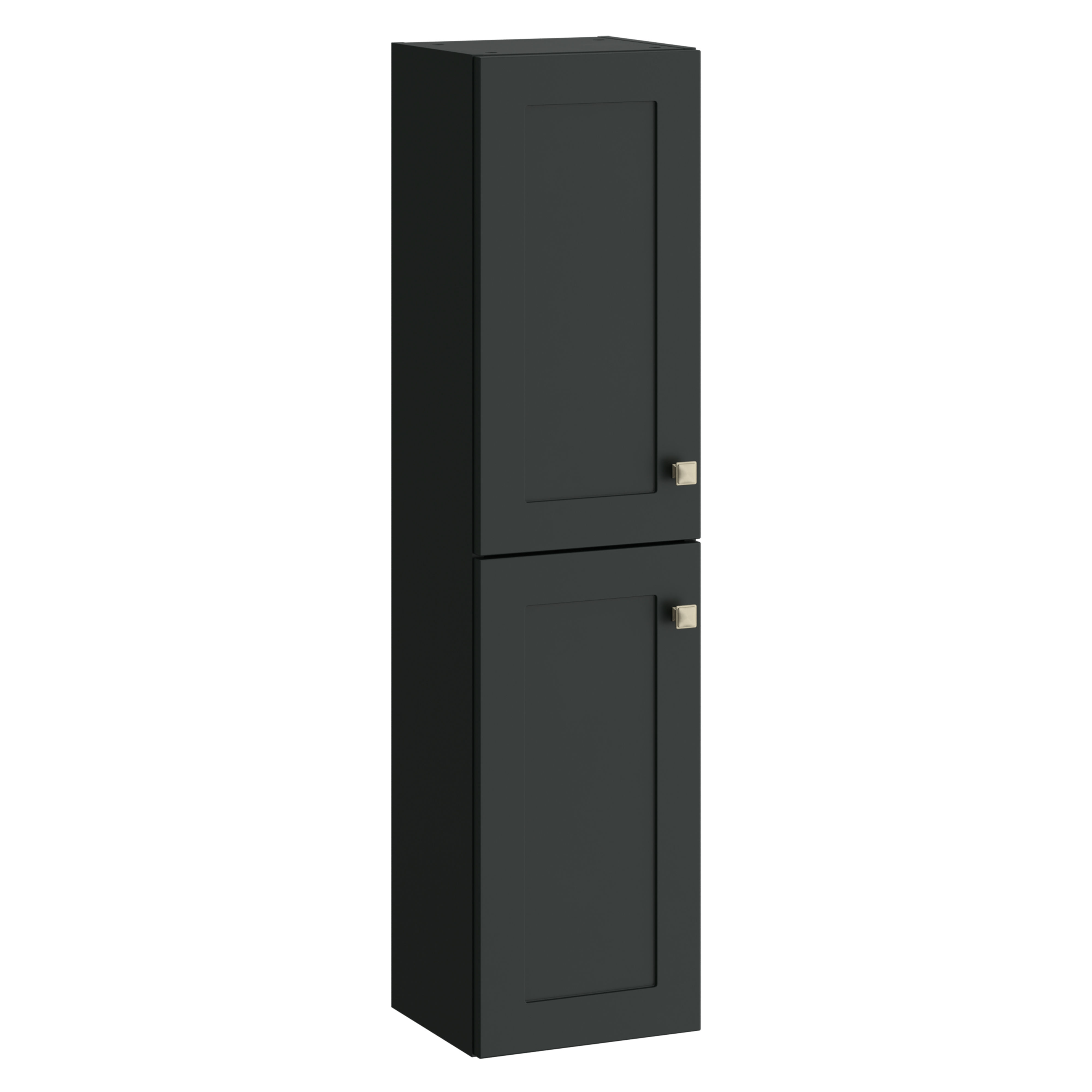 Kartell K-Vit Sanctuary Wall Mounted Bathroom Tall Side Unit Anthracite 1200mm - SAN300TU-MA