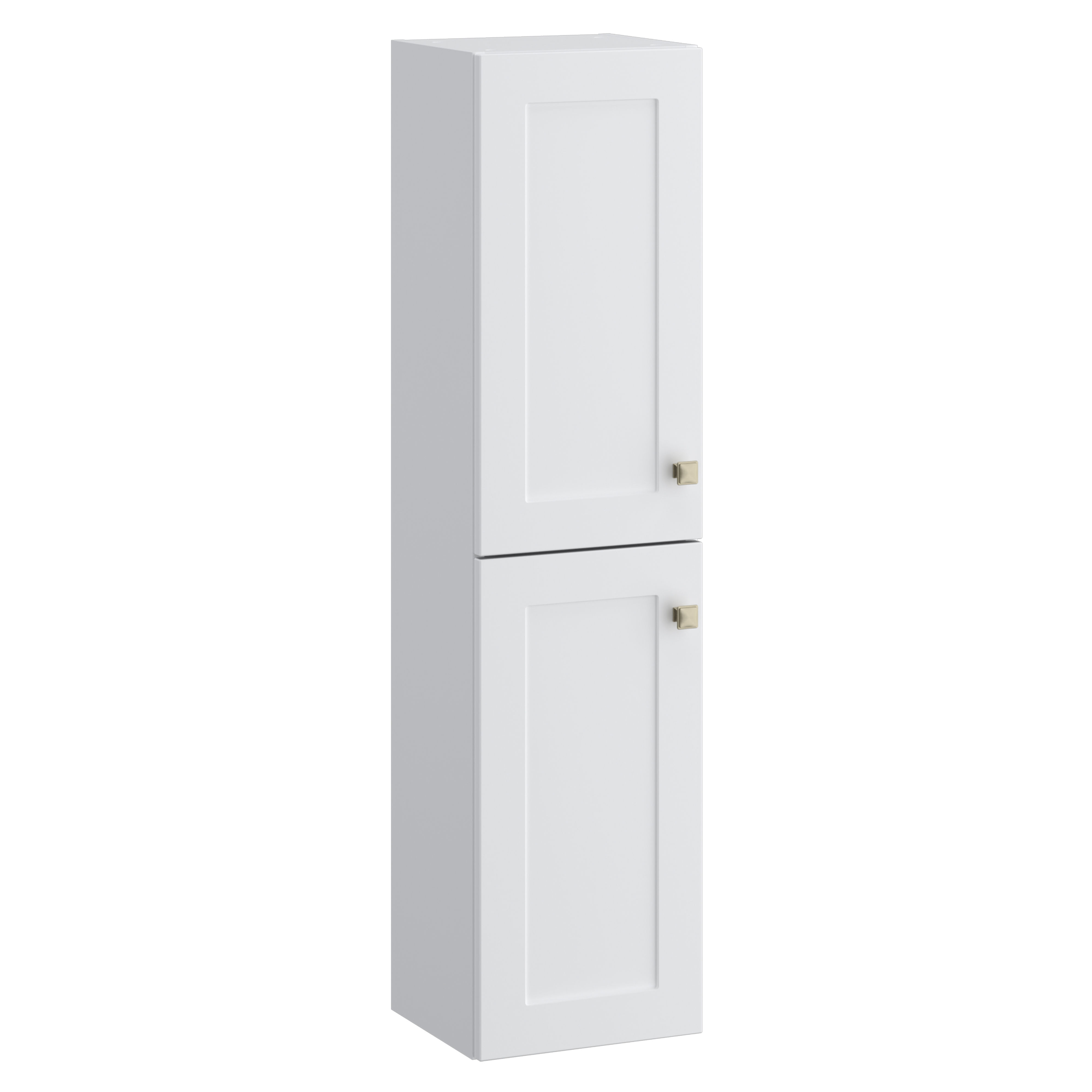 Kartell K-Vit Sanctuary Wall Mounted Bathroom Tall Side Unit Matt White 1200mm - SAN300TU-SW