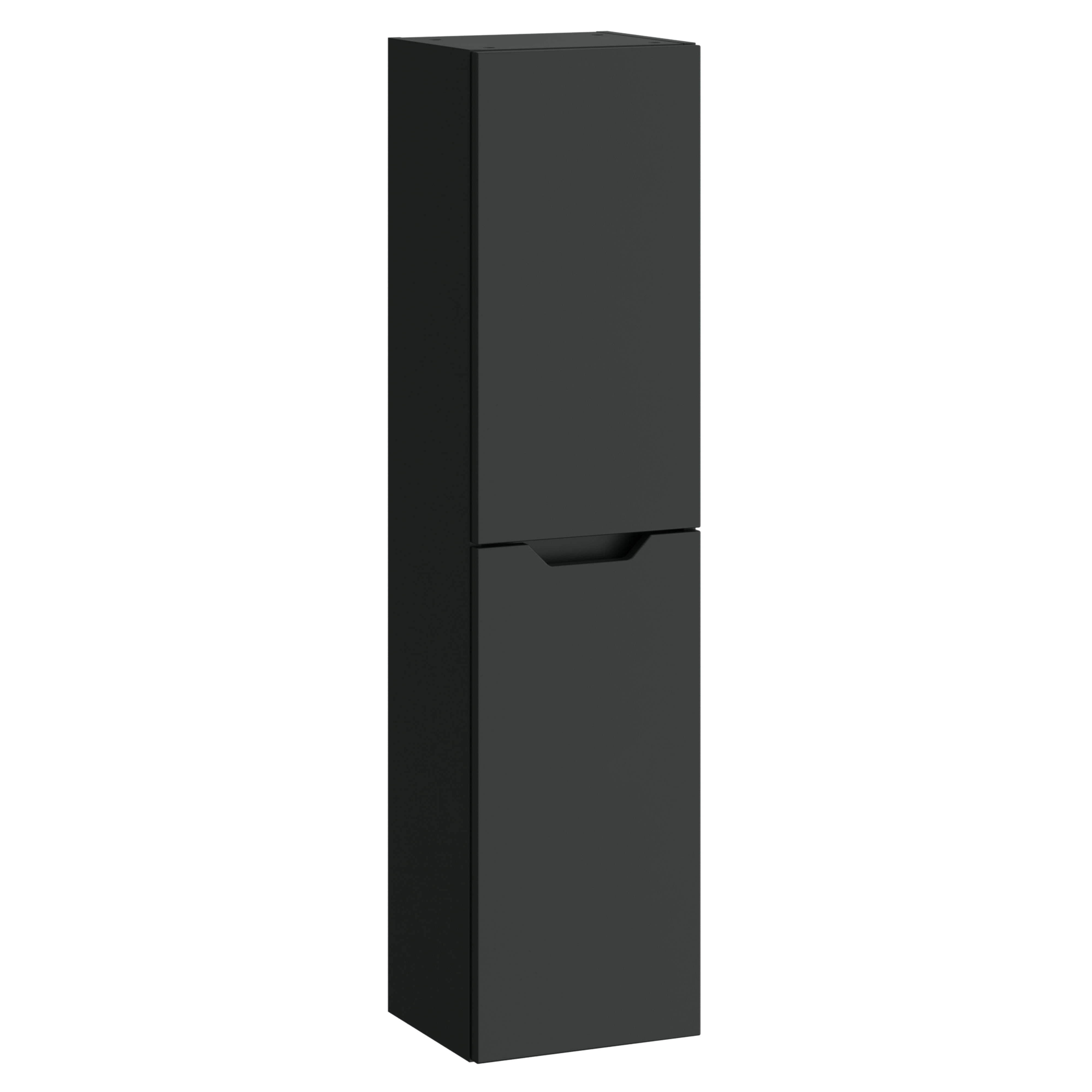 Kartell K-Vit Urban Wall Mounted Bathroom Tall Side Unit Anthracite 1200mm - URB300TU-MA