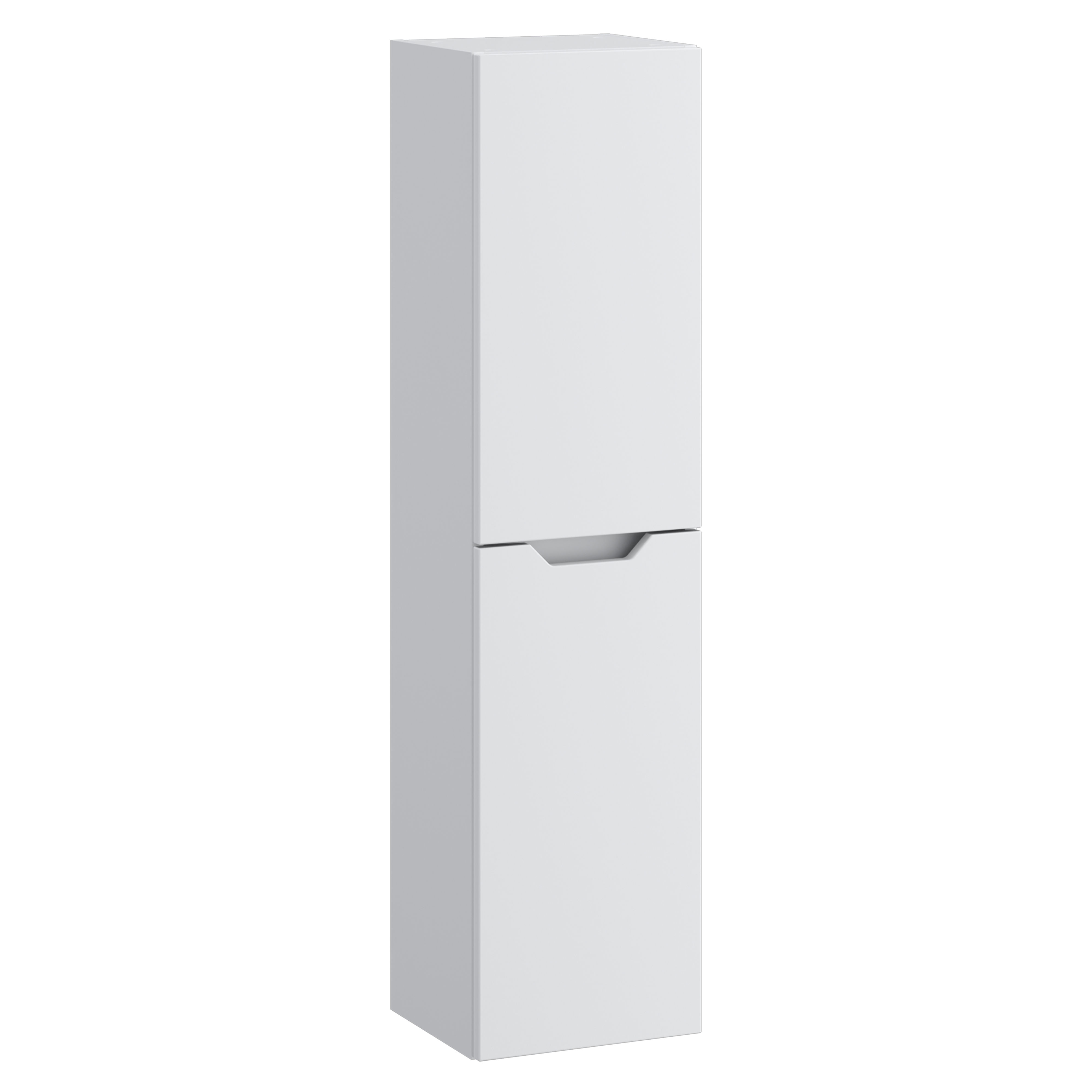 Kartell K-Vit Urban Wall Mounted Bathroom Tall Side Unit Matt White 1200mm - URB300TU-SW