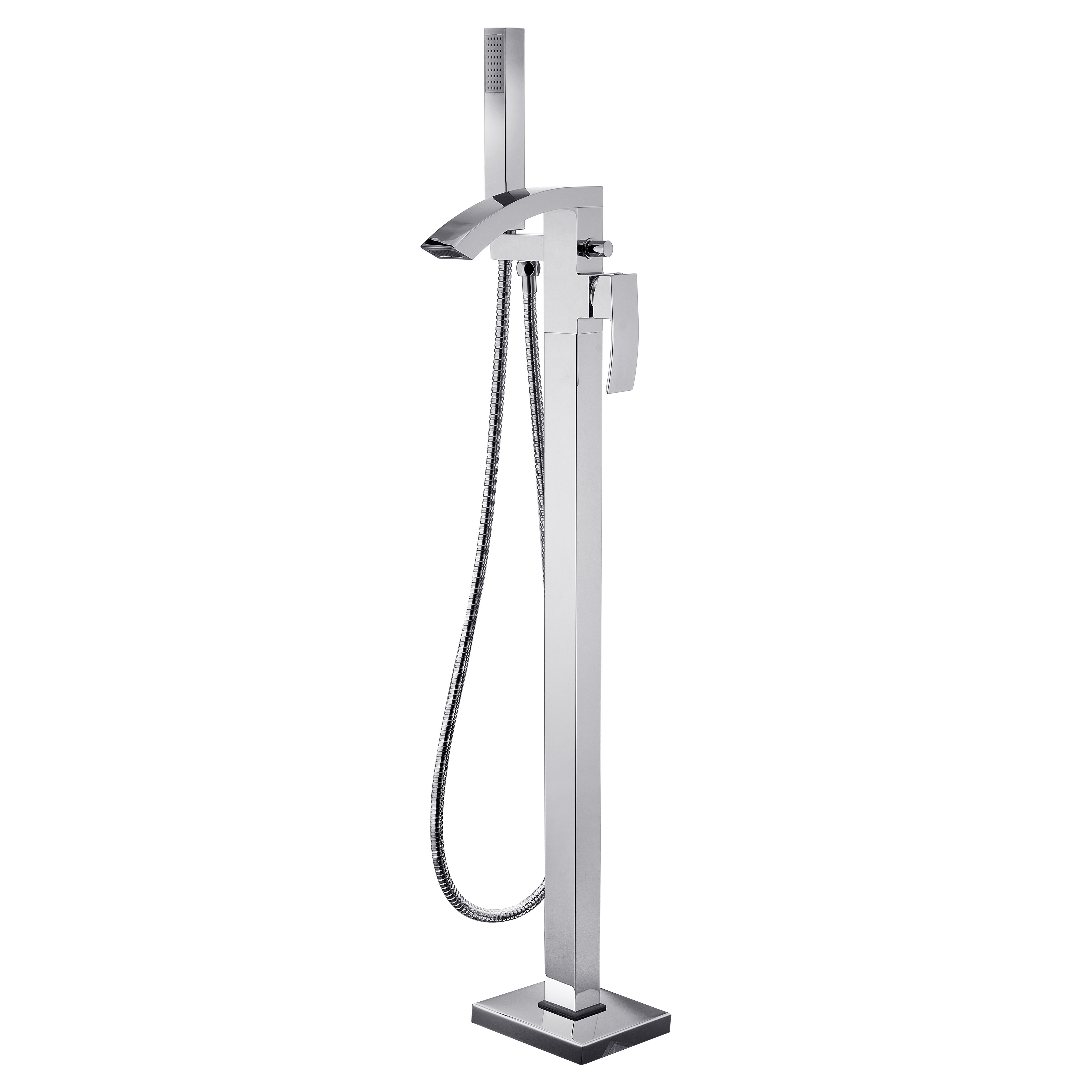 Kartell K-Vit Flair Freestanding Bath Shower Mixer Tap Chrome - TAP120FL