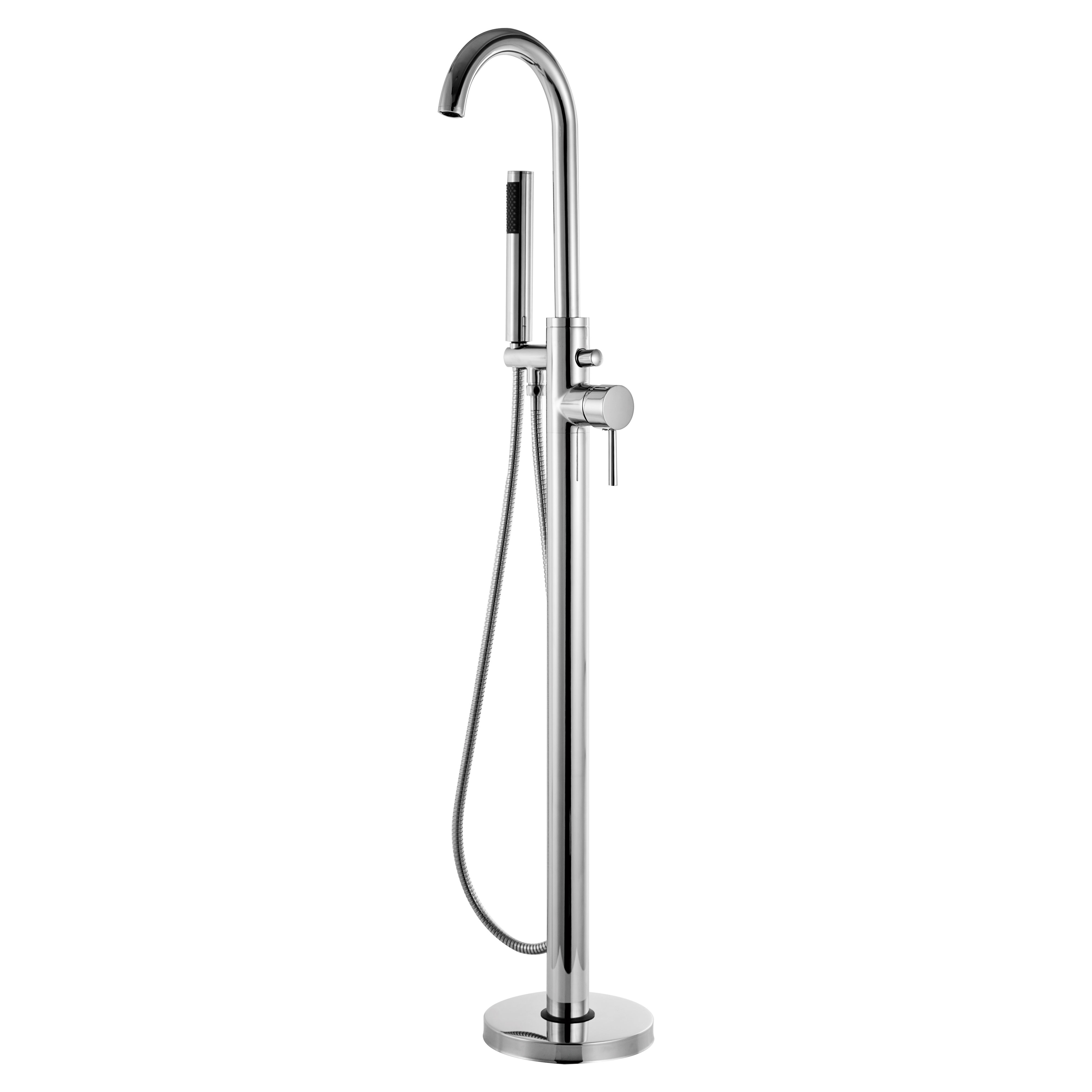 Kartell K-Vit Kore Freestanding Bath Shower Mixer Tap Chrome - TAP403KO