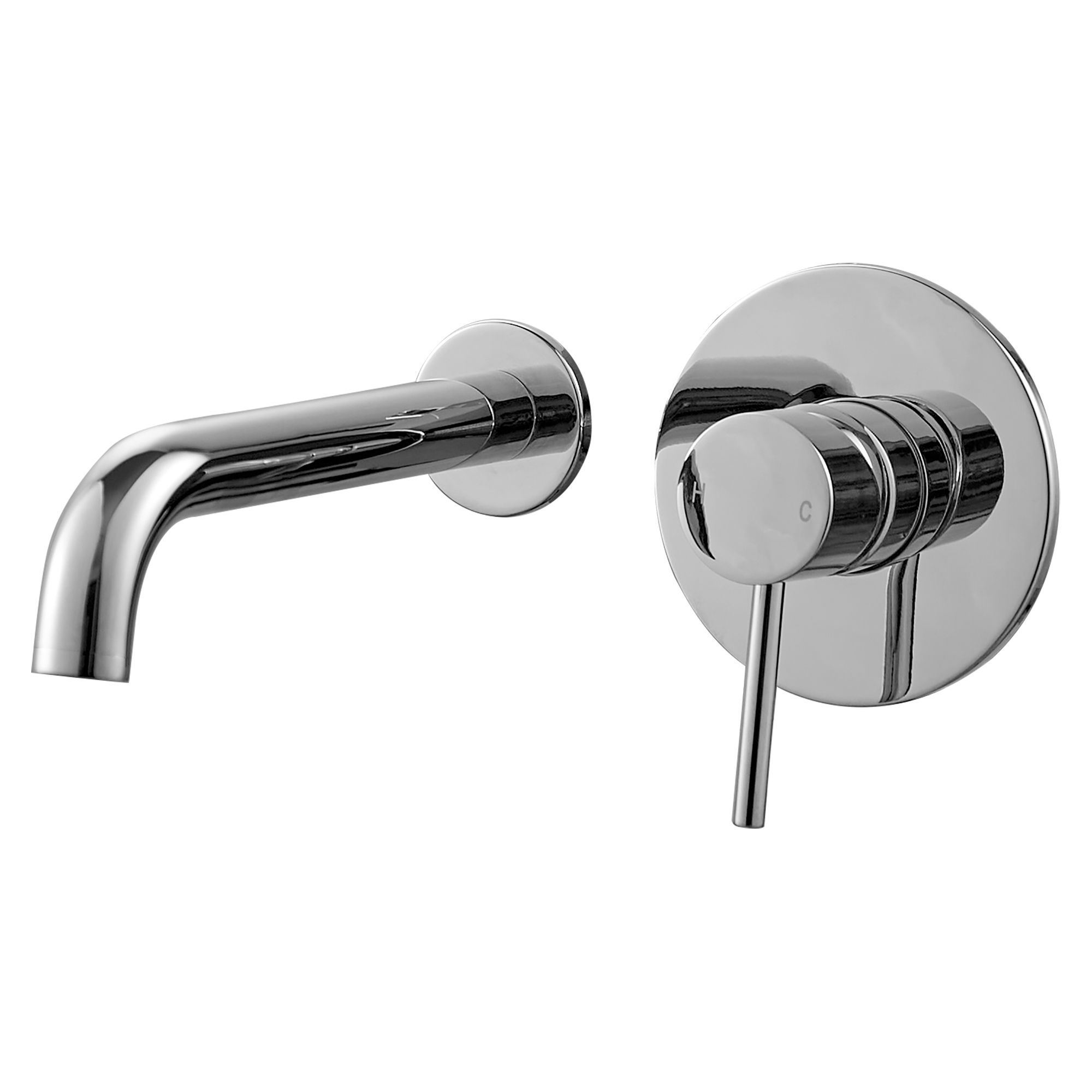 Kartell K-Vit Kore Wall Mounted Basin Mixer Tap Chrome - TAP405KO