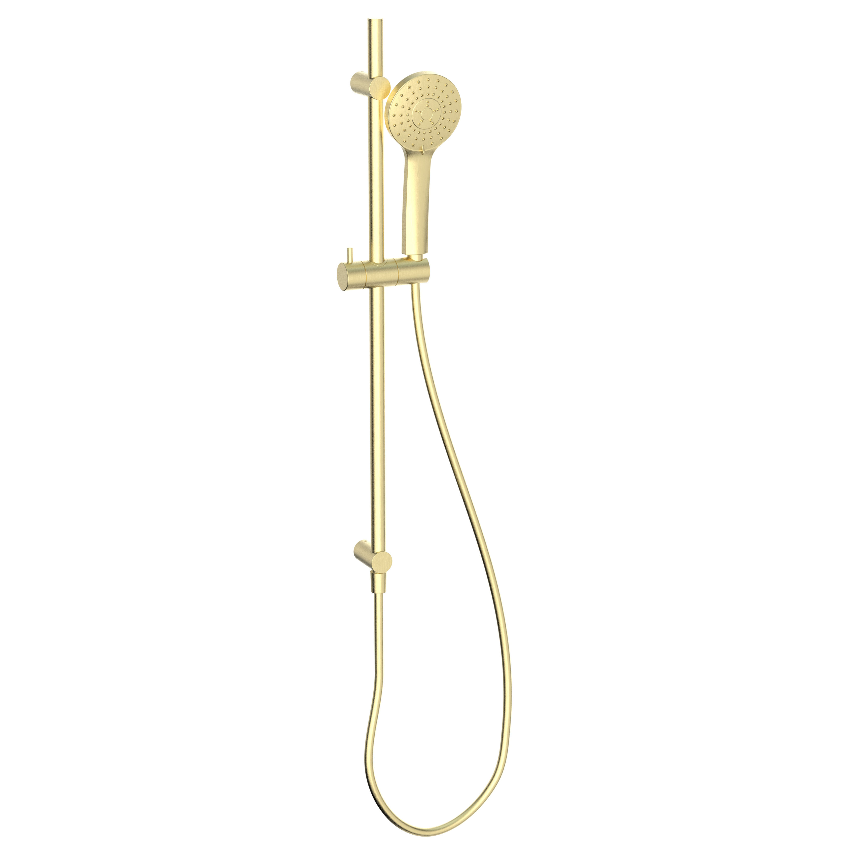Kartell K-Vit Puro Adjustable Shower Slide Rail (Built-In Outlet) Brushed Brass - SHO162PO