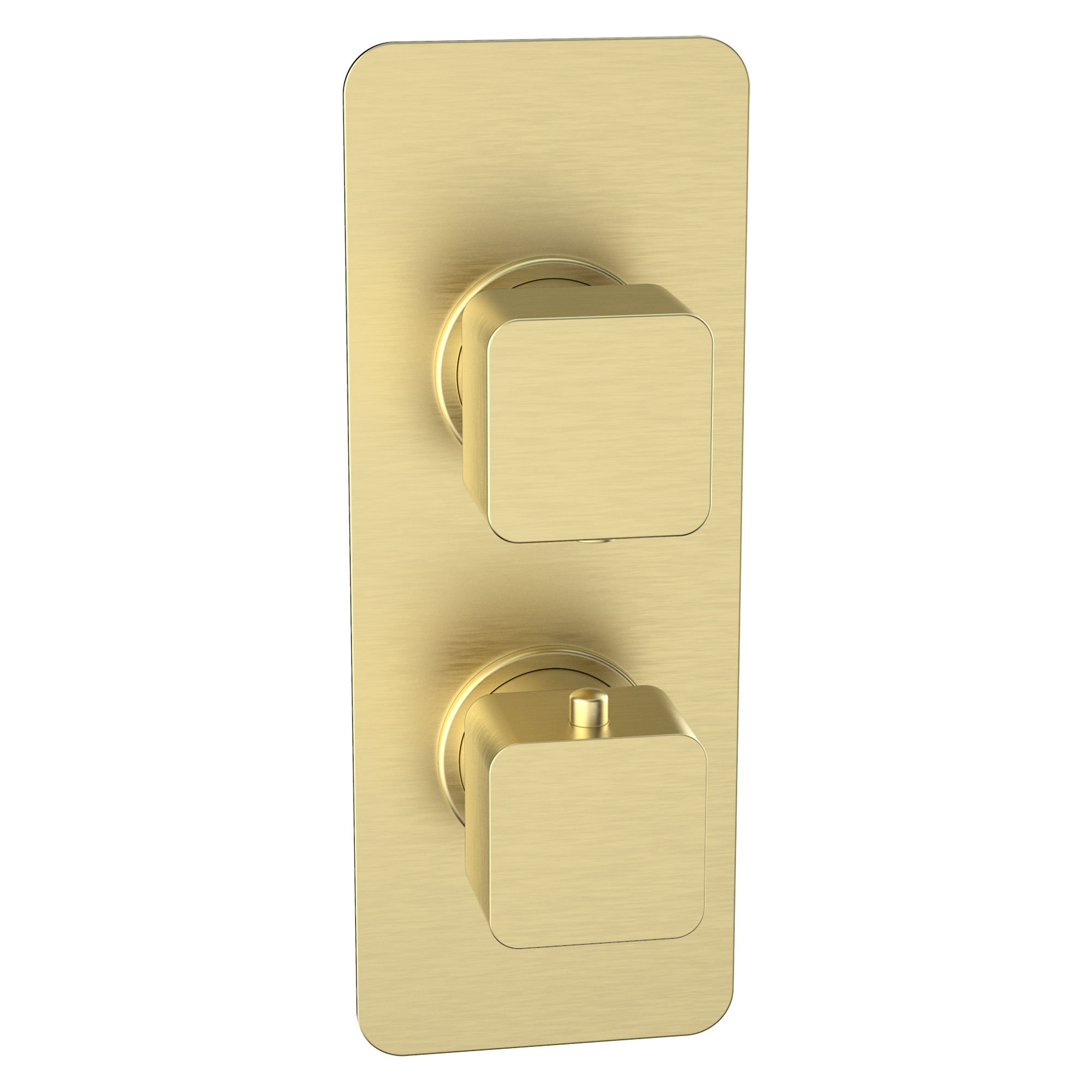 Kartell K-Vit Kolt Concealed Shower Valve (Twin Outlet) Brushed Brass - SHO324KBB