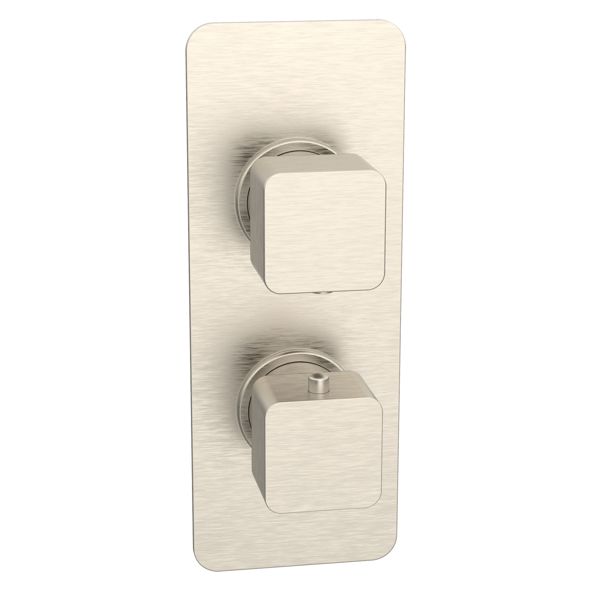 Kartell K-Vit Kolt Concealed Shower Valve (Twin Outlet) Brushed Nickel - SHO334KBN