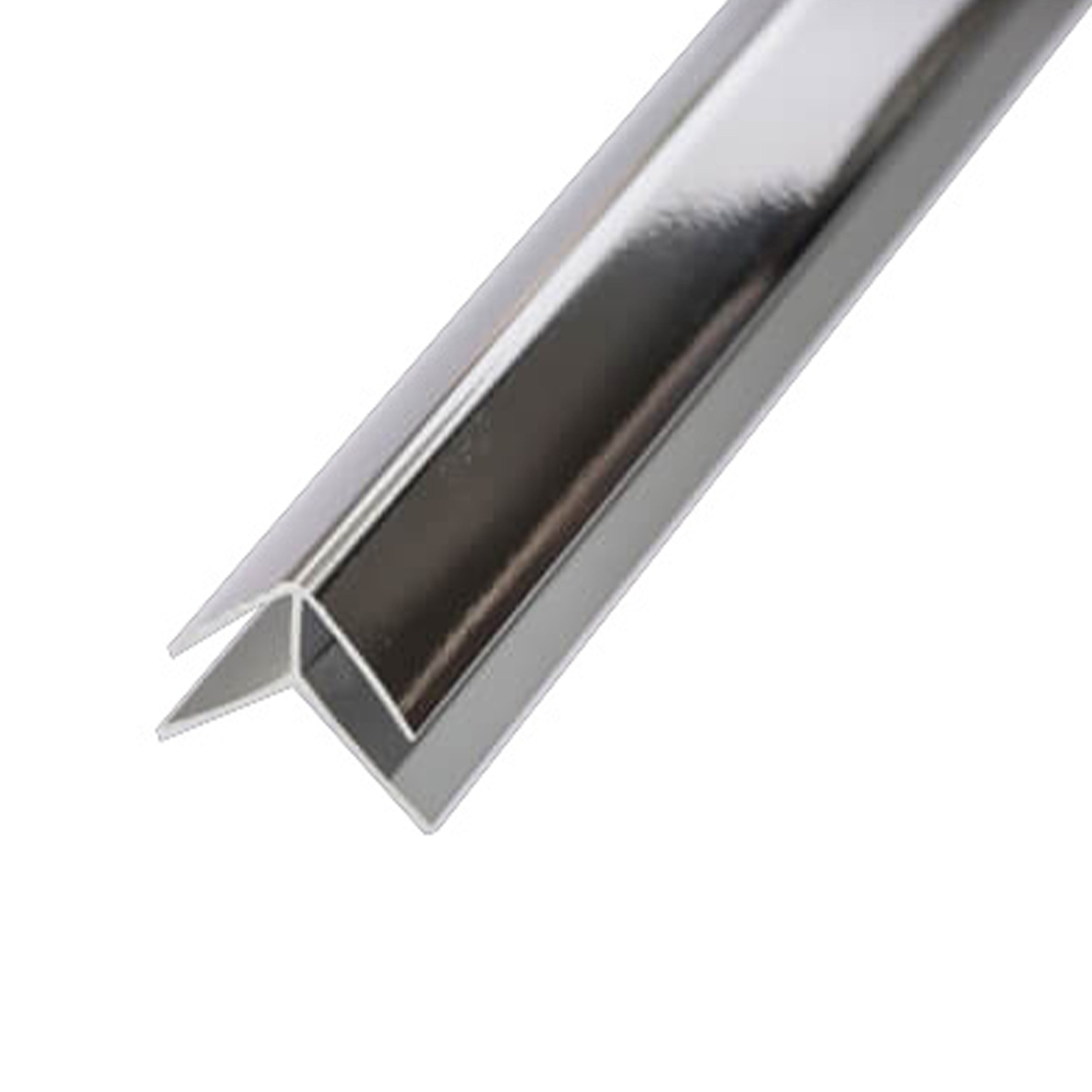 Kartell K-Vit External Corner Trim Chrome 10mm x 40mm x 2400mm - WPT10-ECC