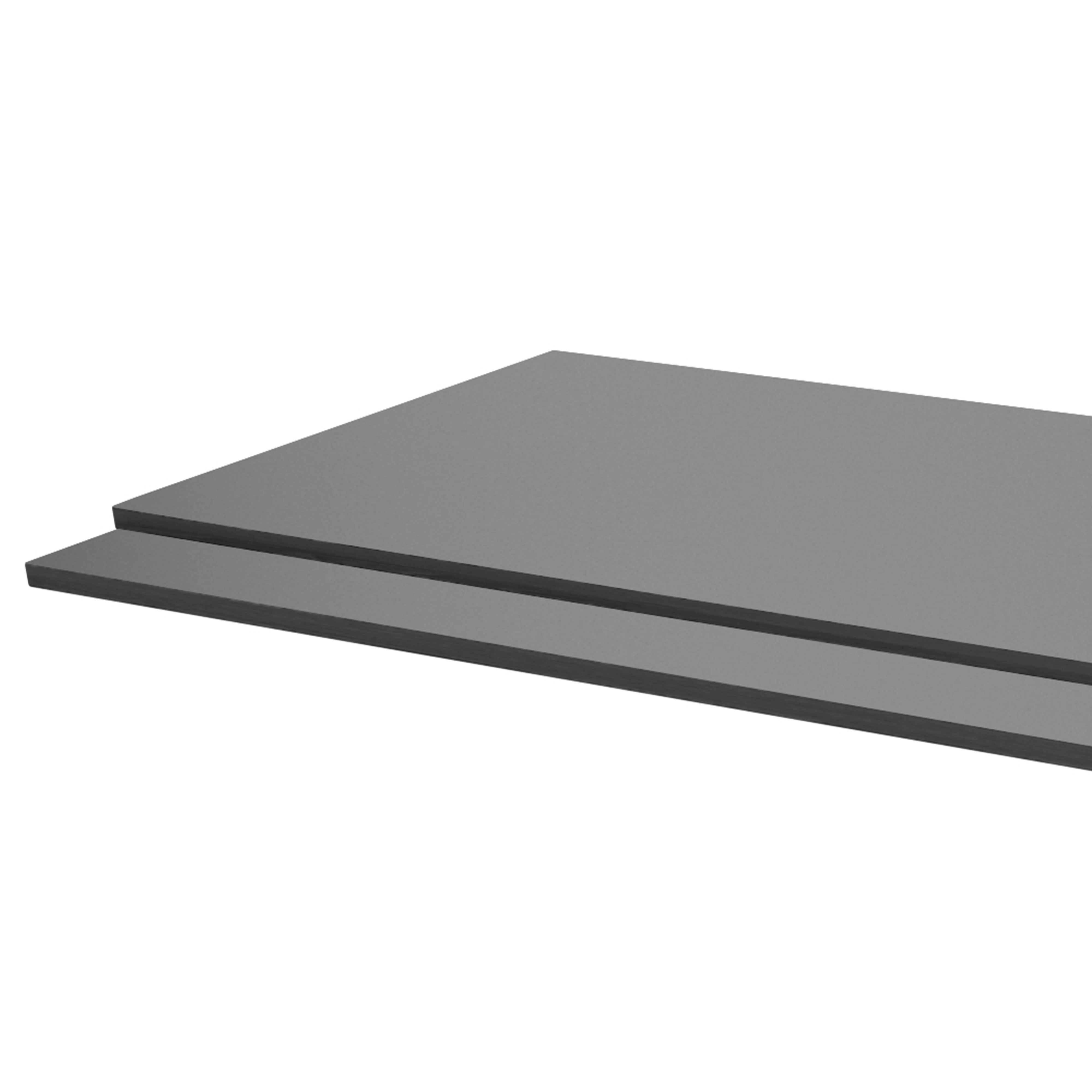 Kartell K-Vit Purity 2-Piece End Bath Panel Storm Graphite 700mm x 560mm