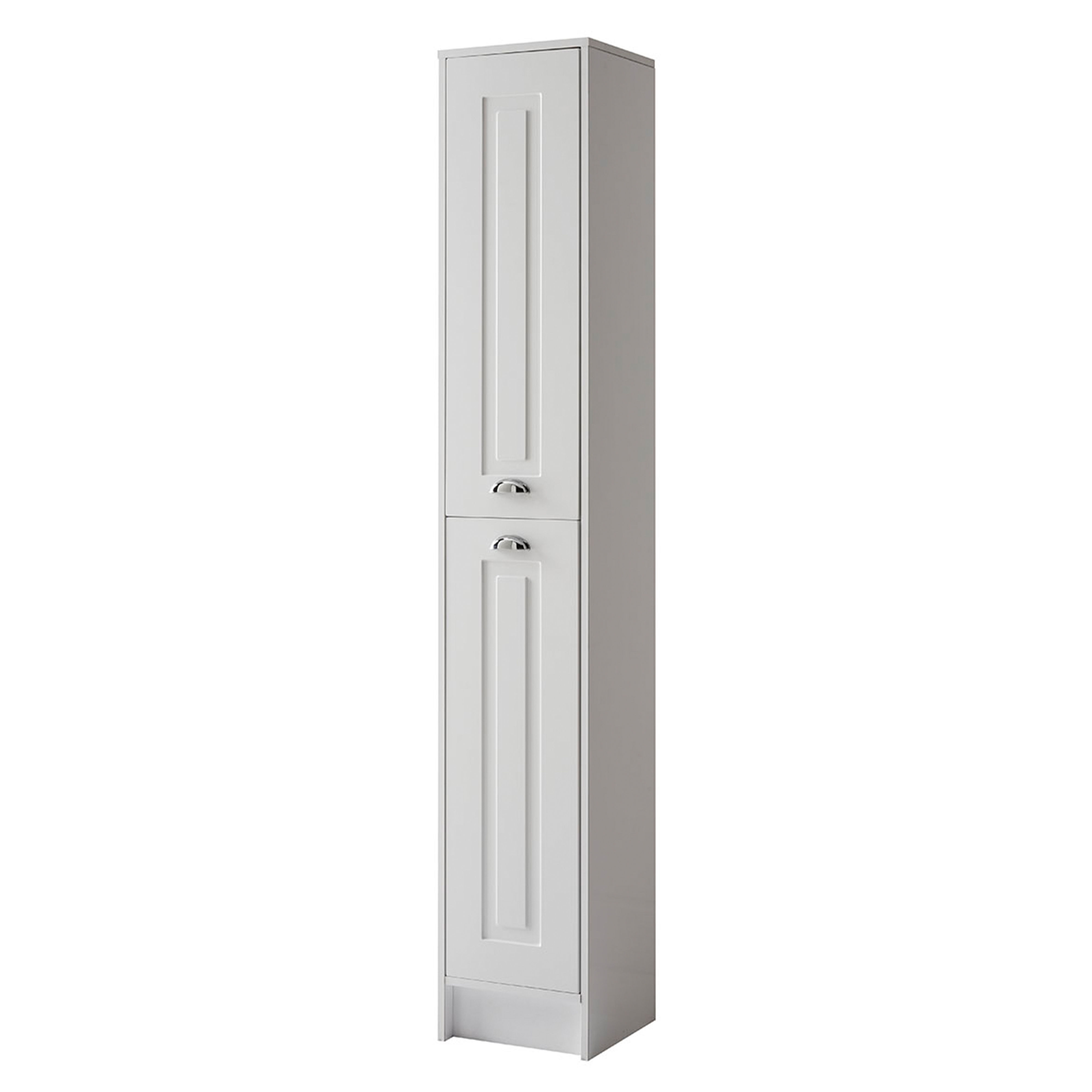 Kartell K-Vit Astley Free Standing Bathroom Tall Side Unit Matt White 1800mm - FUR518AS